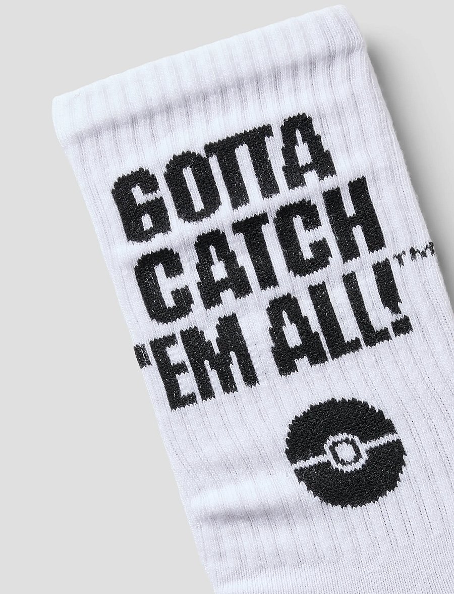 name it - NKMSUNNY POKEMON TENNIS SOCK SKY - sokid - bright white - 1