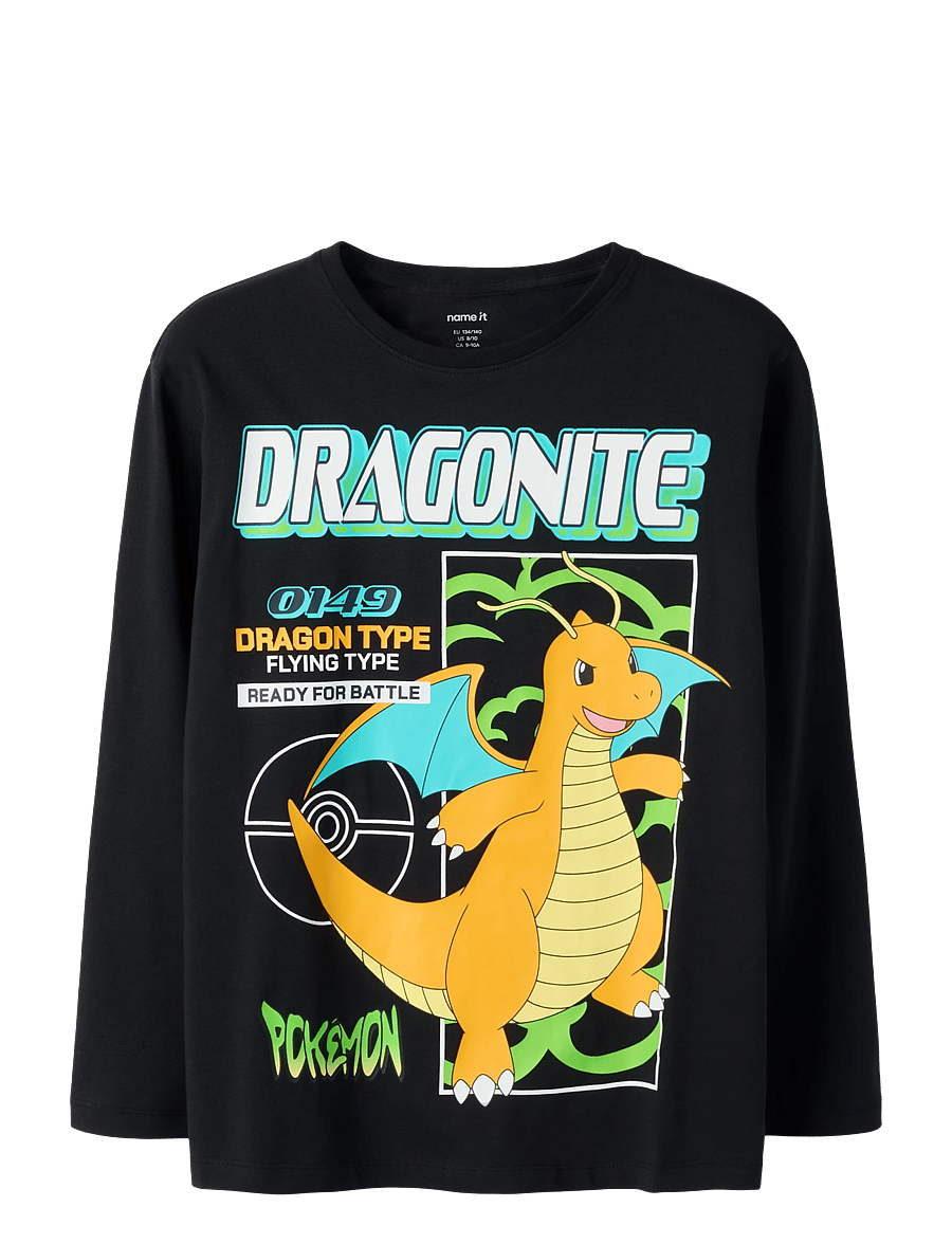 name it - NKMSYX POKEMON LS NREG TOP BOX NOOS SKY - black - 0