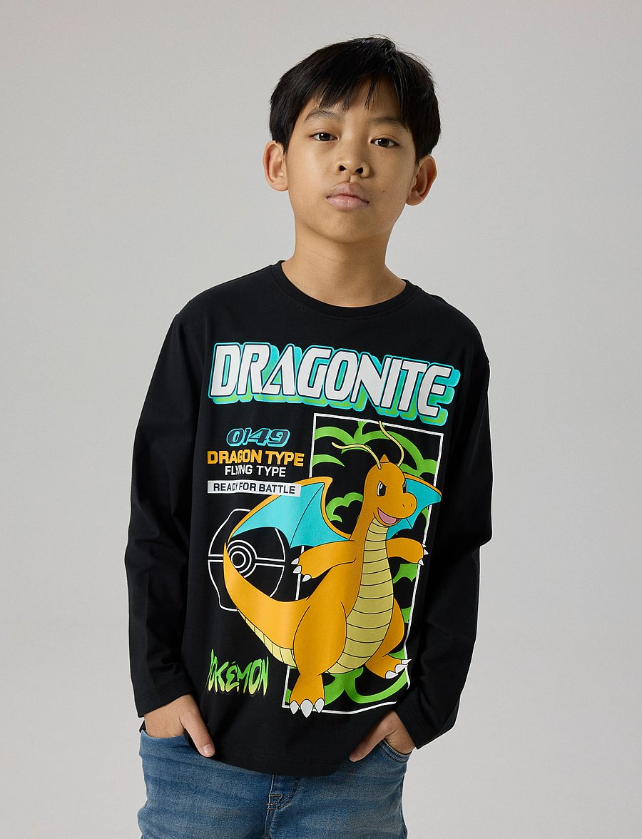 name it - NKMSYX POKEMON LS NREG TOP BOX NOOS SKY - black - 2
