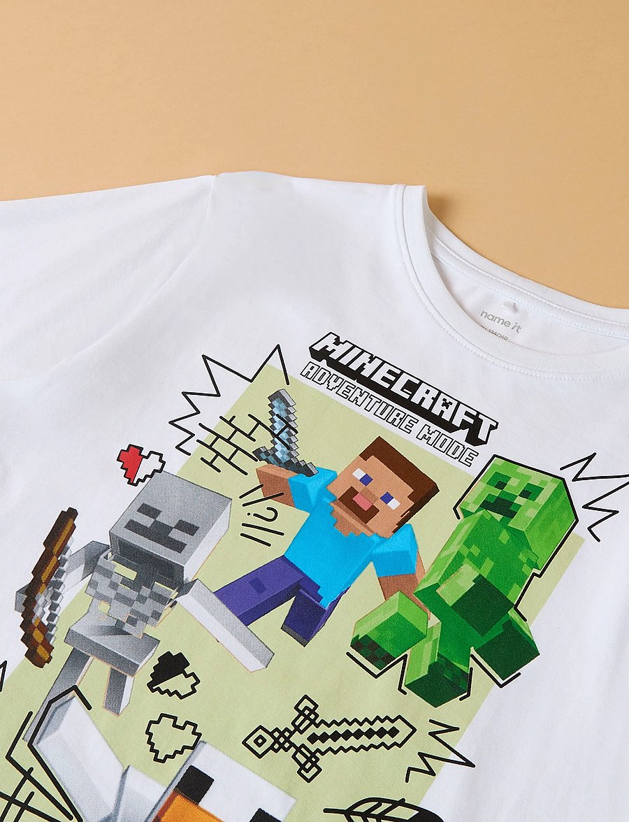 name it - NKMSENA MINECRAFT SS NREG TOP BOX BFU - bright white - 2