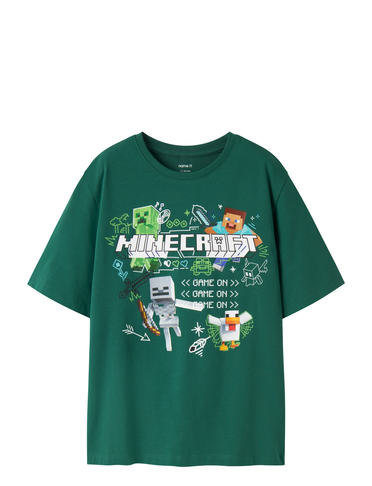 name it NKMSENA MINECRAFT SS NREG TOP BOX BFU - Shop by age - EVERGREEN / green