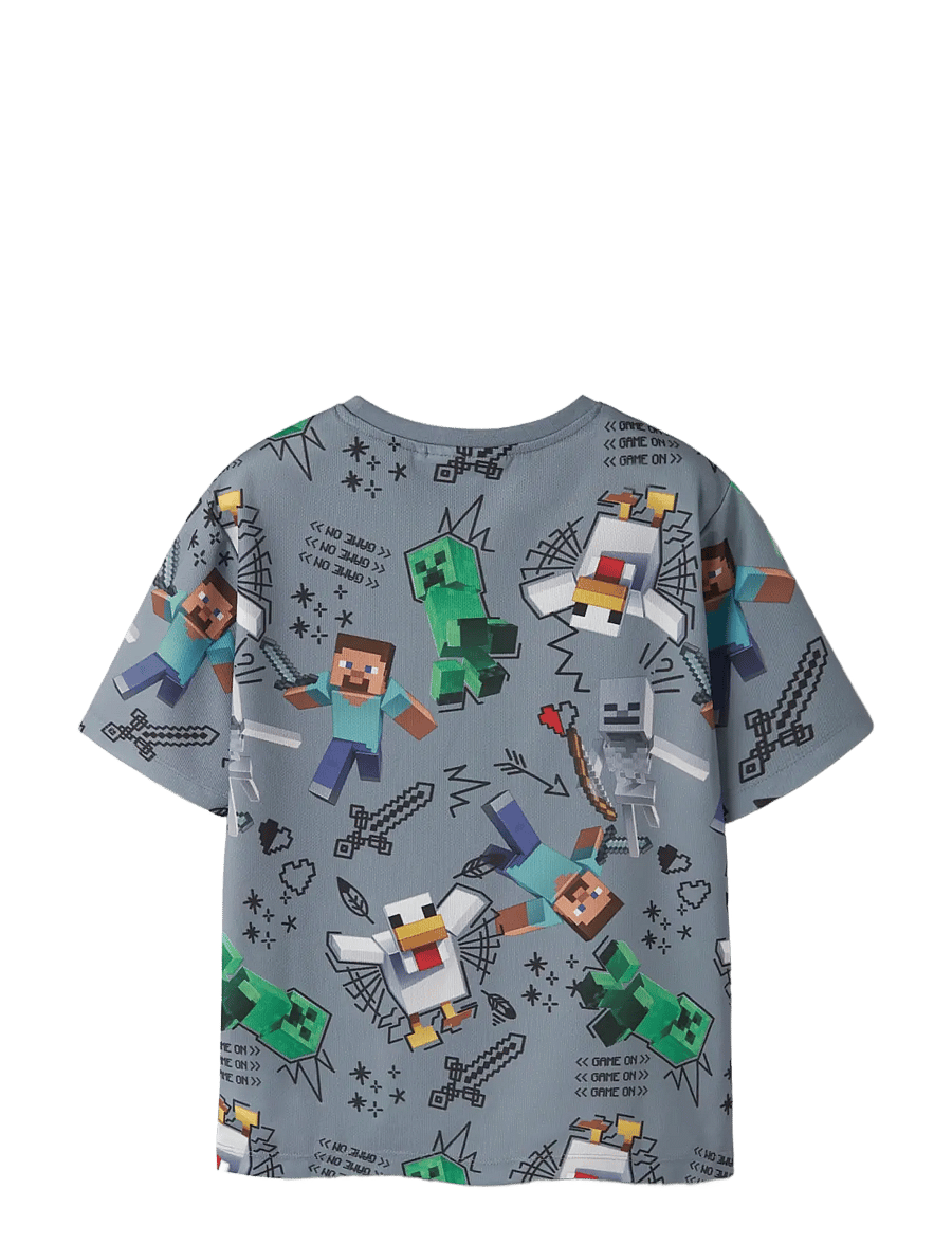 name it - NKMSTEF MINECRAFT SS POLY NREG TOP BFU - lühikeste varrukatega t-särgid - tradewinds - 1