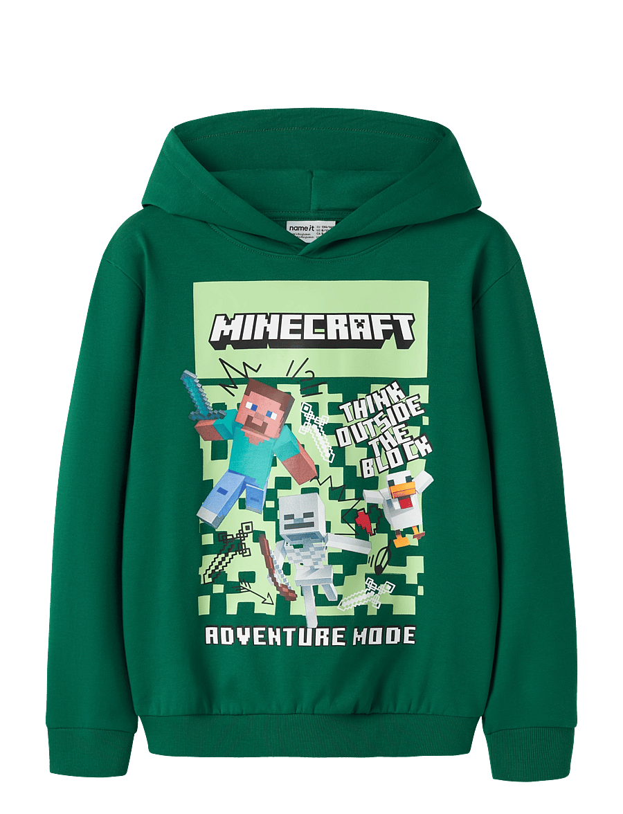 name it - NKMSALVA MINECRAFT NREG SWEAT WH BRU BFU - evergreen - 0