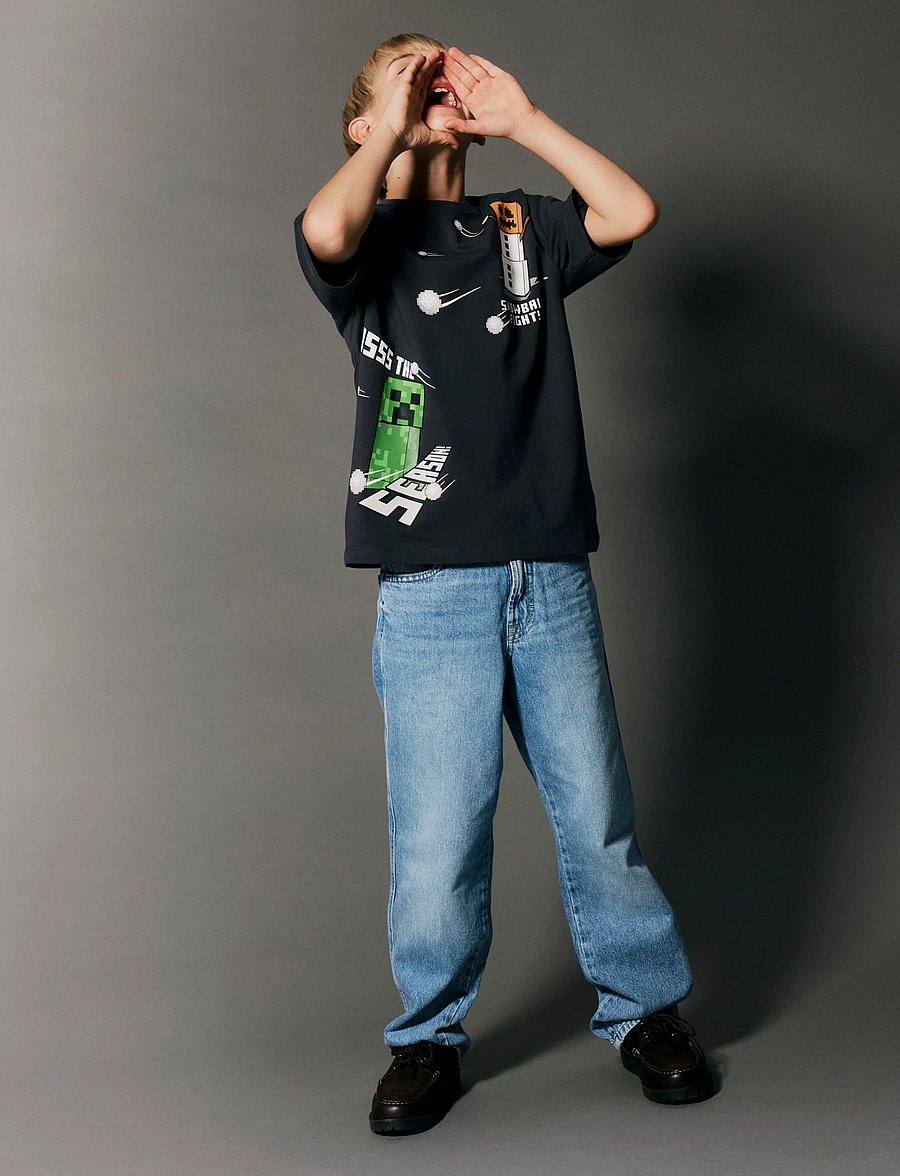 name it - NKMSEASON MINECRAFT SS NREG TOP BFU - kortærmede t-shirts - black oyster - 3