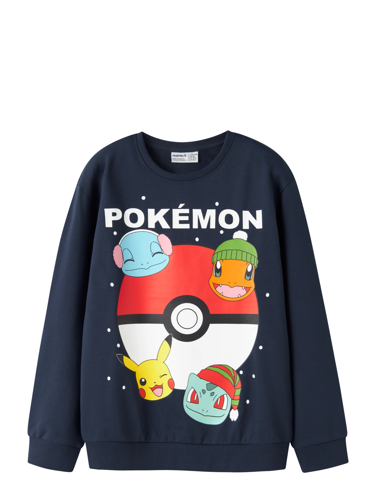 name it NKMSEVEN POKEMON NREG SWEAT BRU SKY - Tøj - NAVY BLAZER / navy
