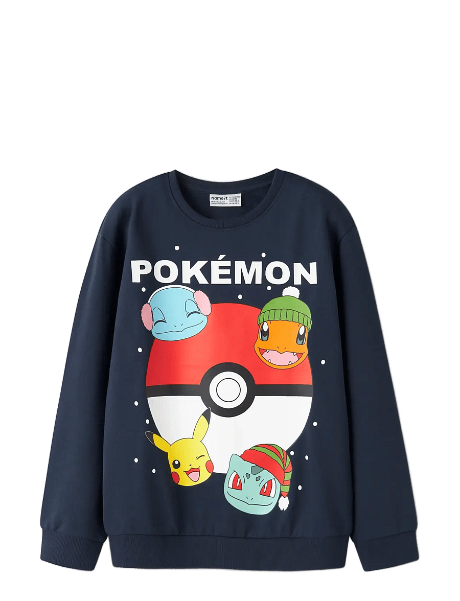name it - NKMSEVEN POKEMON NREG SWEAT BRU SKY - sweatshirts - navy blazer - 2