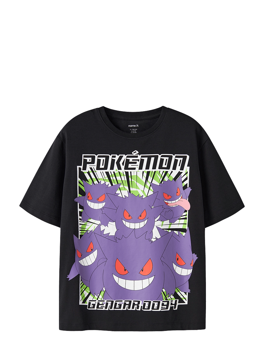 name it - NKMSIXTH POKEMON SS NREG TOP SKY - kortärmade t-shirts - black - 0