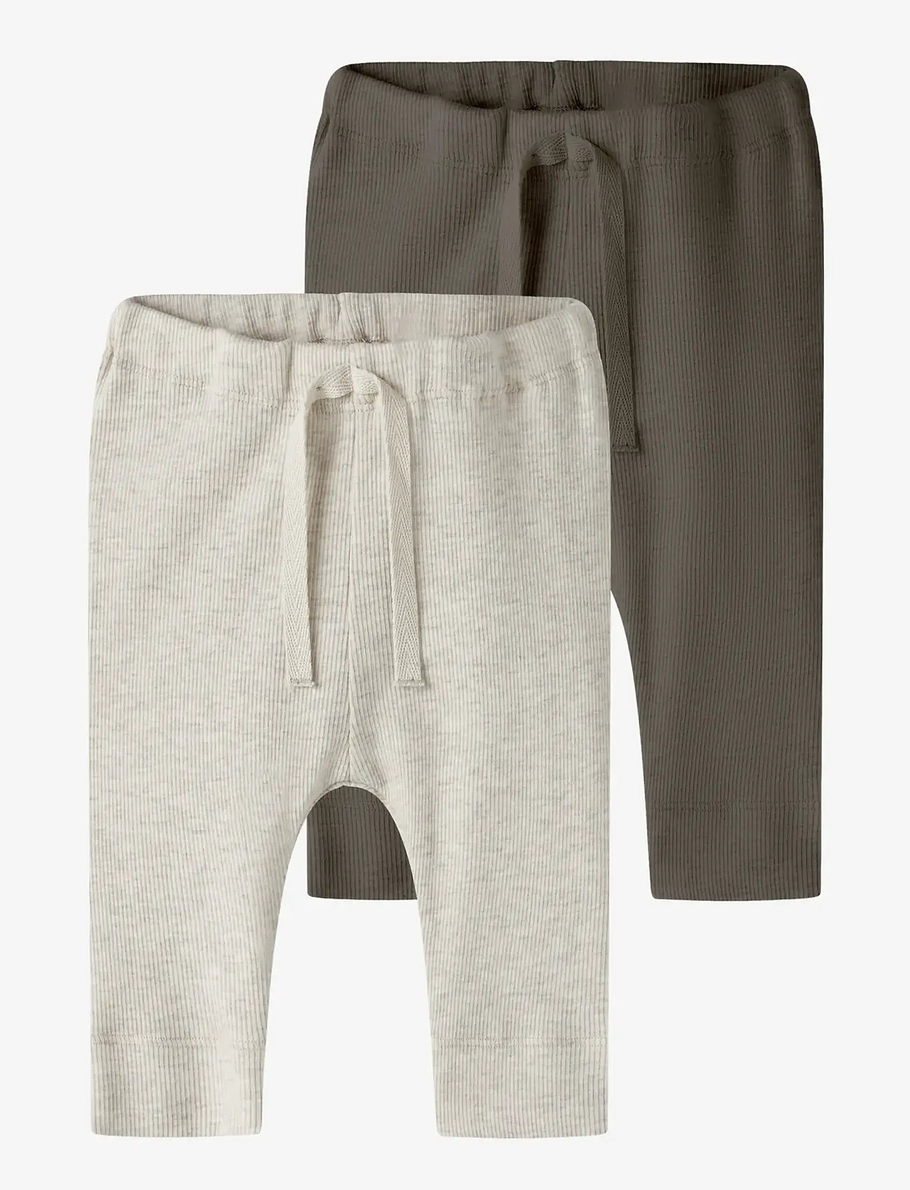 name it - NBNKAB 2P PANT NOOS - babybukser - peyote melange - 0