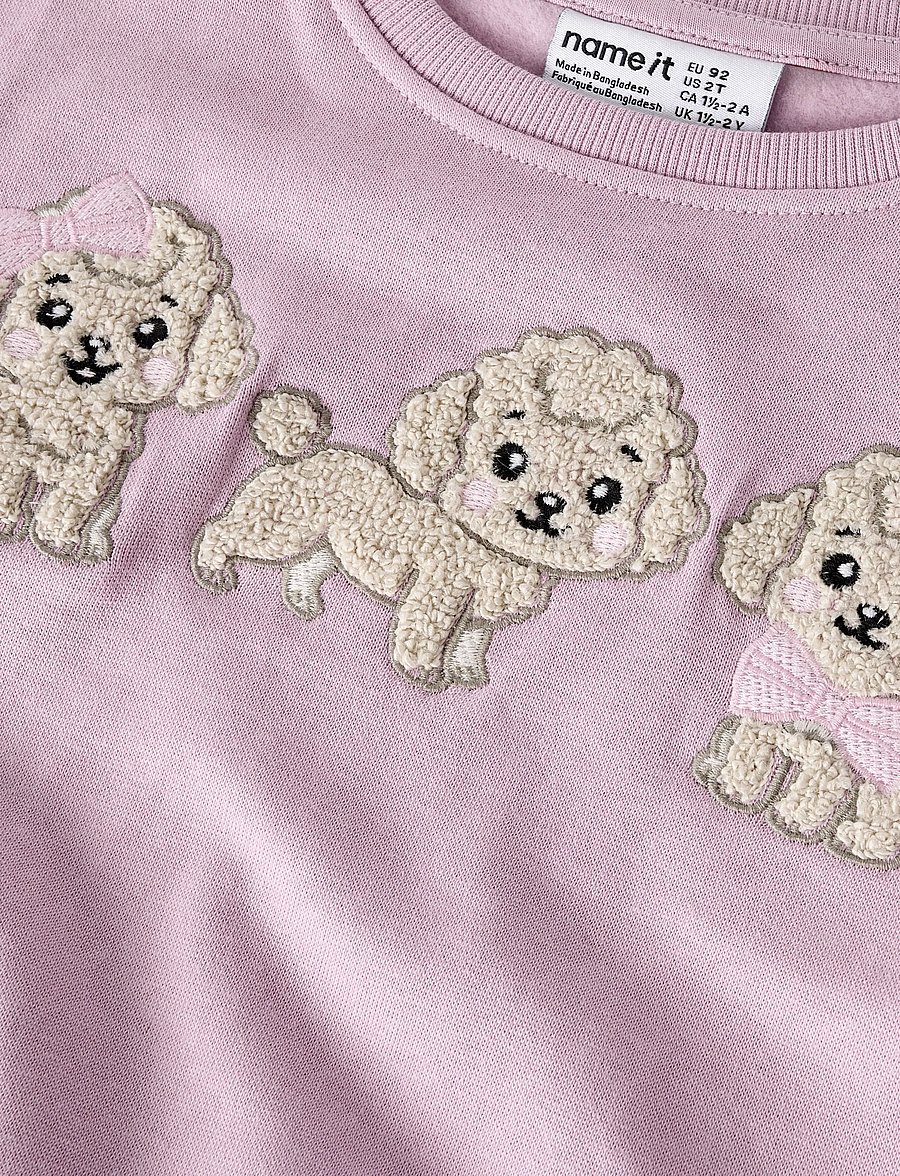 name it - NMFDYVEKE LS NREG SWE BRU - sweatshirts - mauve mist - 4