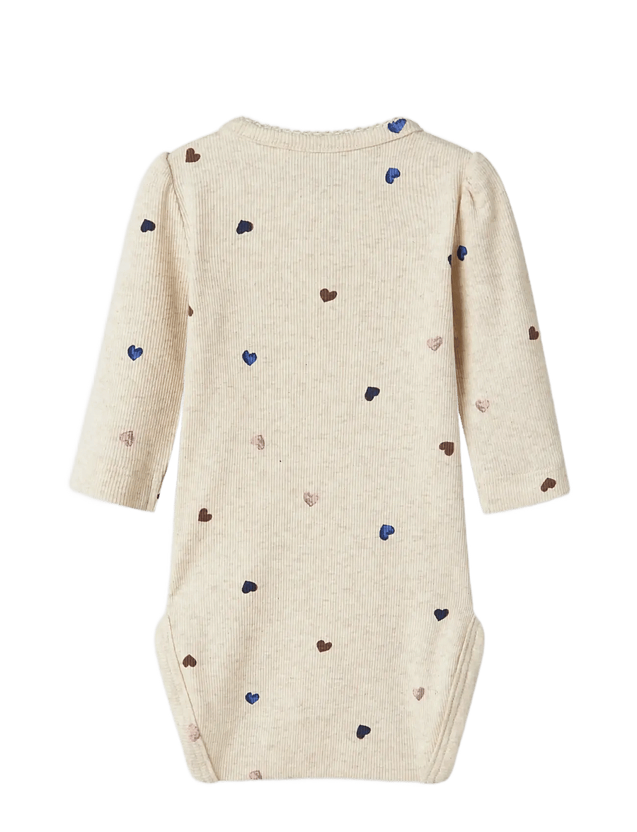 name it - NBFNUTTI 2P LS BODY NOOS - langærmede heldragter - peyote melange - 1