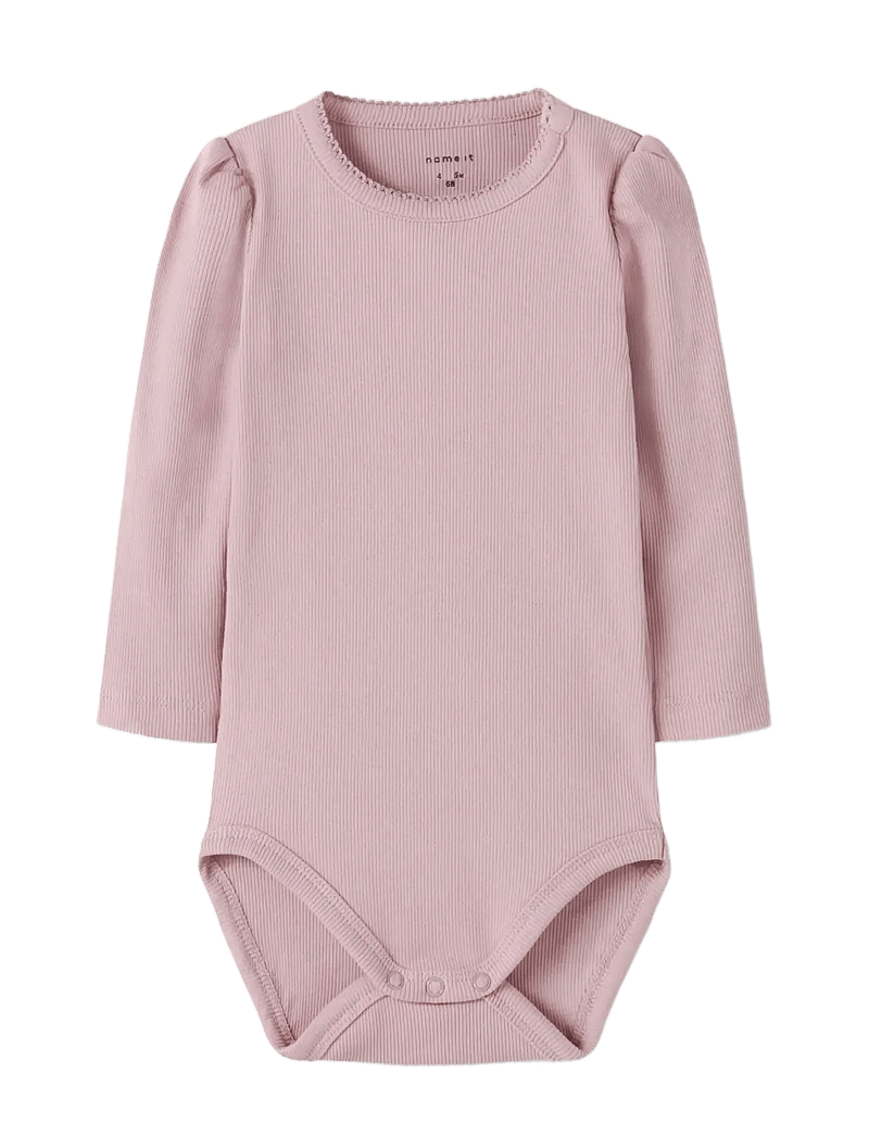 name it - NBFNUTTI 2P LS BODY NOOS - ilgomis rankovėmis - peyote melange - 2