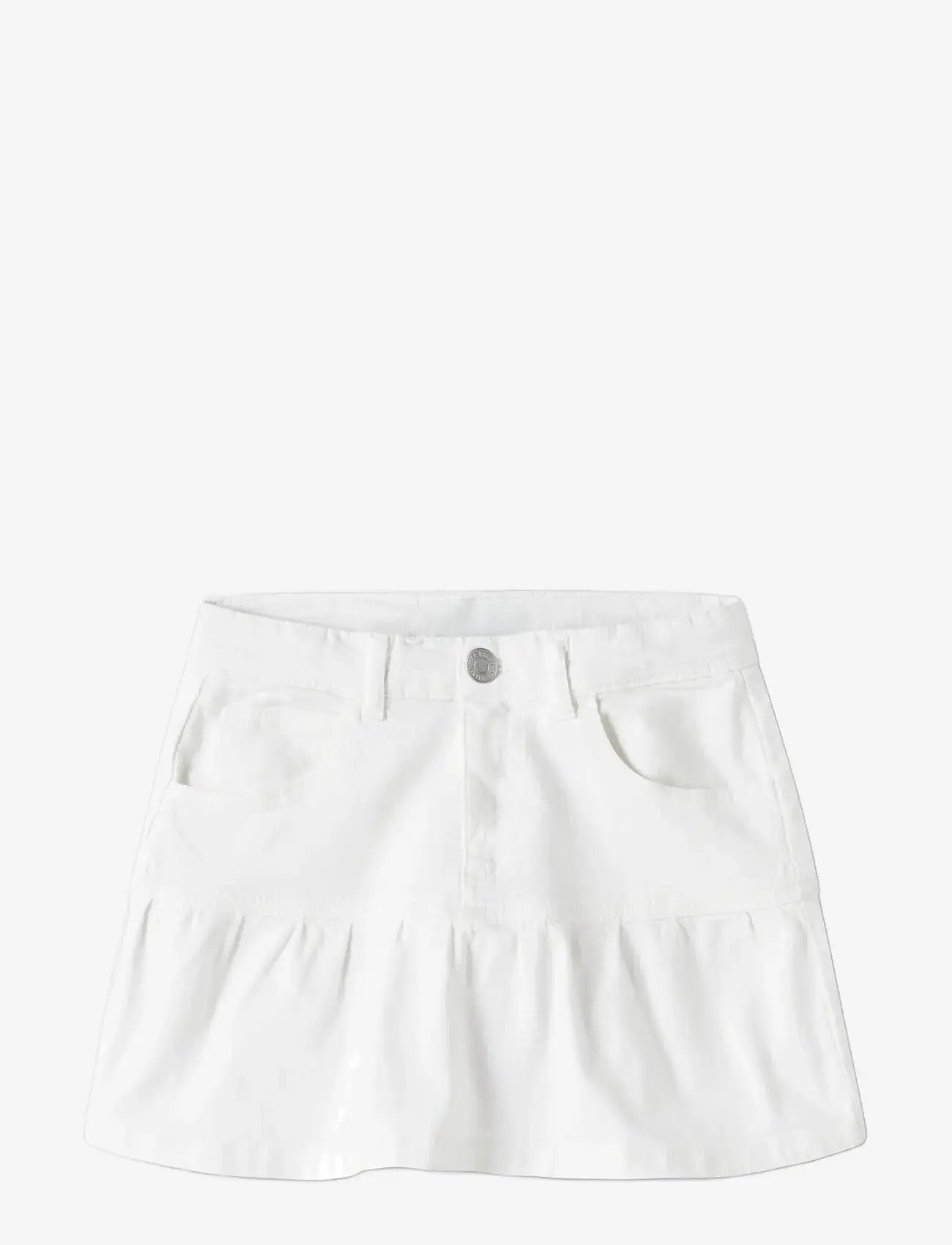 name it - NKFROXY TWI SKIRT 1115-TP - short skirts - bright white - 2