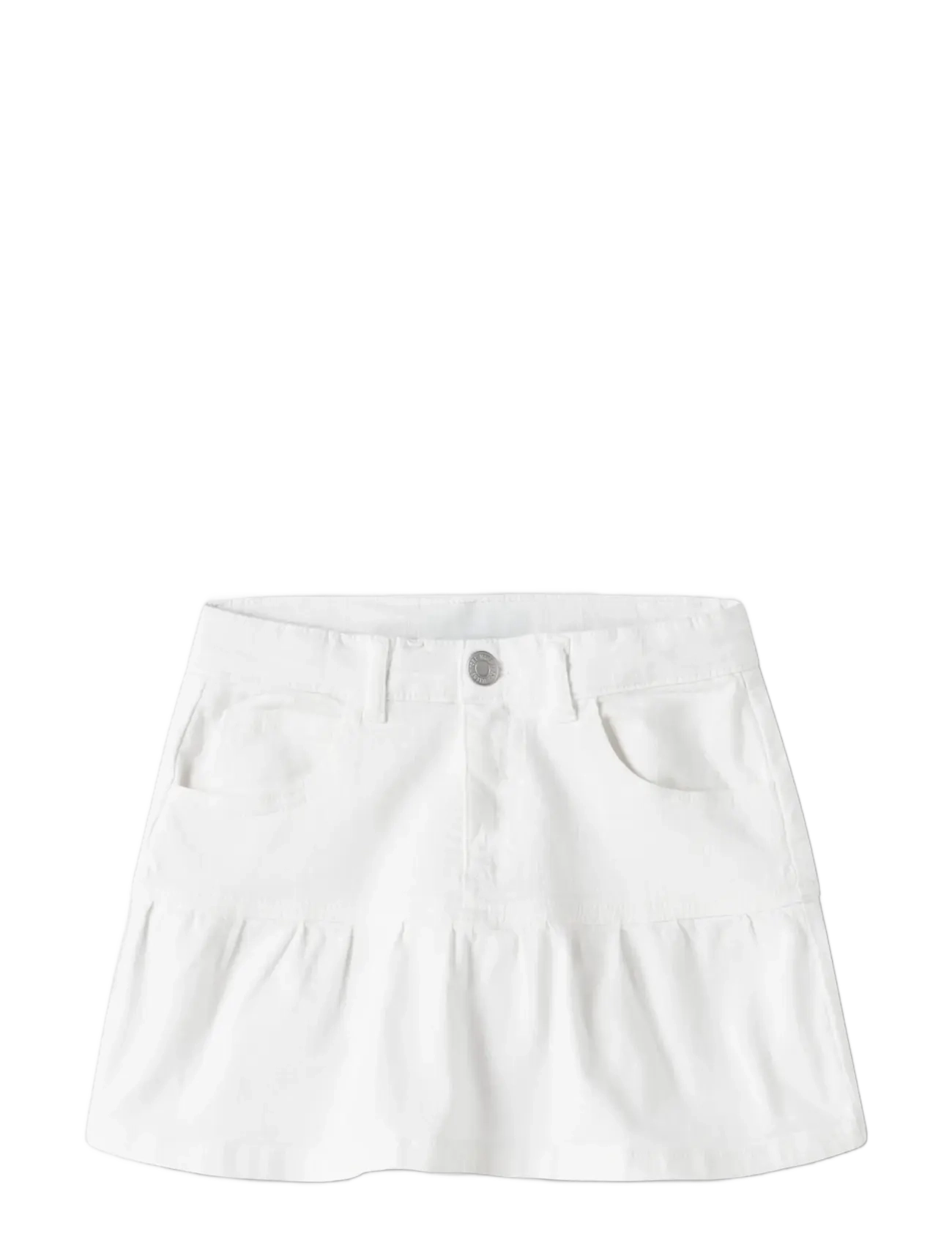 name it - NKFROXY TWI SKIRT 1115-TP - korte nederdele - bright white - 2