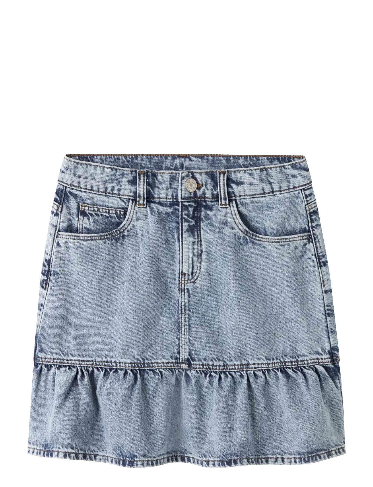 name it NKFNYNNE SHORT DNM SKIRT 2072-MJ - Clothing - LIGHT BLUE BLEACHED DENIM / blue