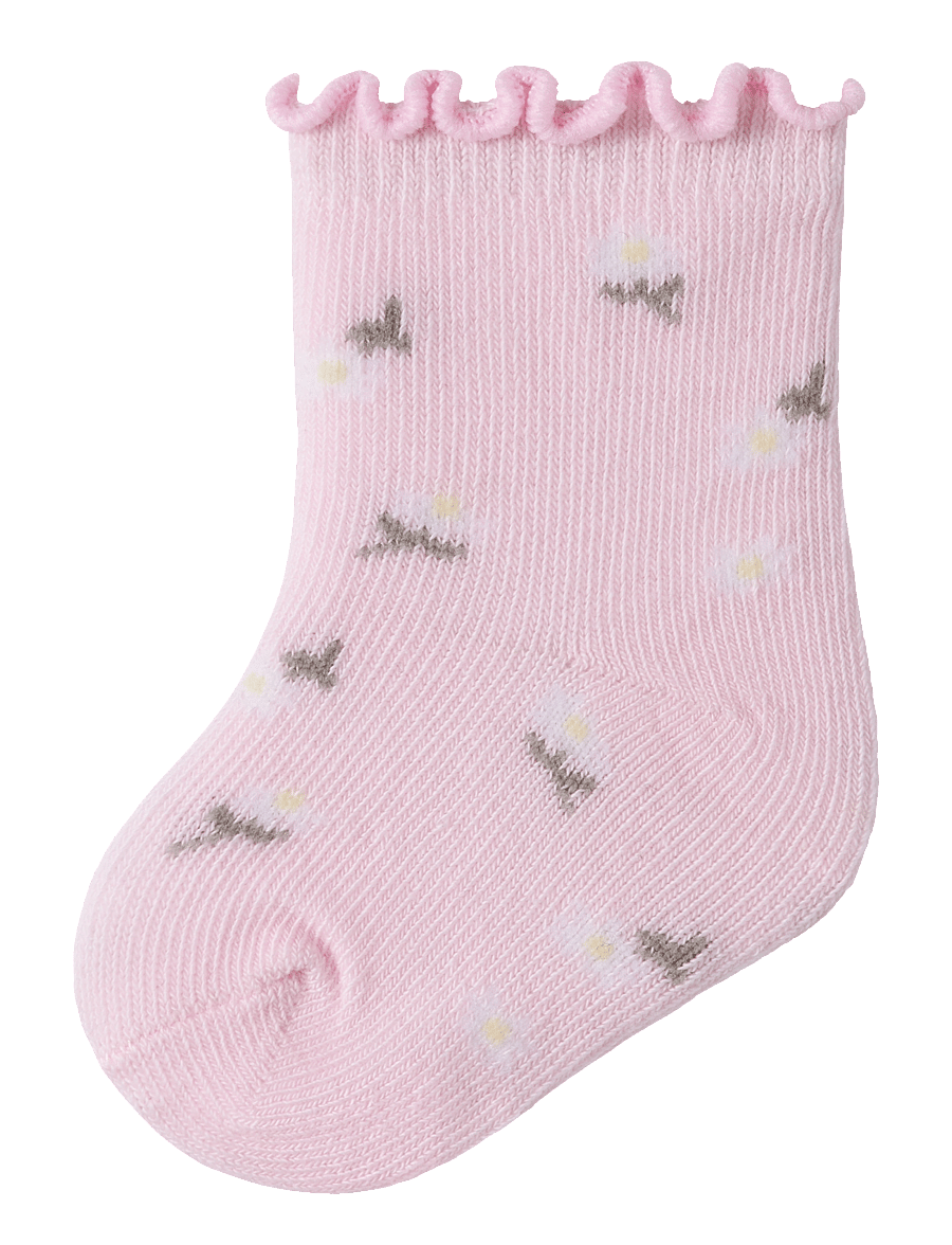 name it - NBFJUBERRY SOCK - beebisokid - cradle pink - 0