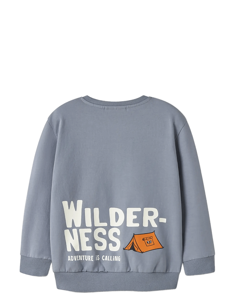 name it - NMMOSWALD LS NREG SWEAT CARD BRU BOX - tradewinds - 1
