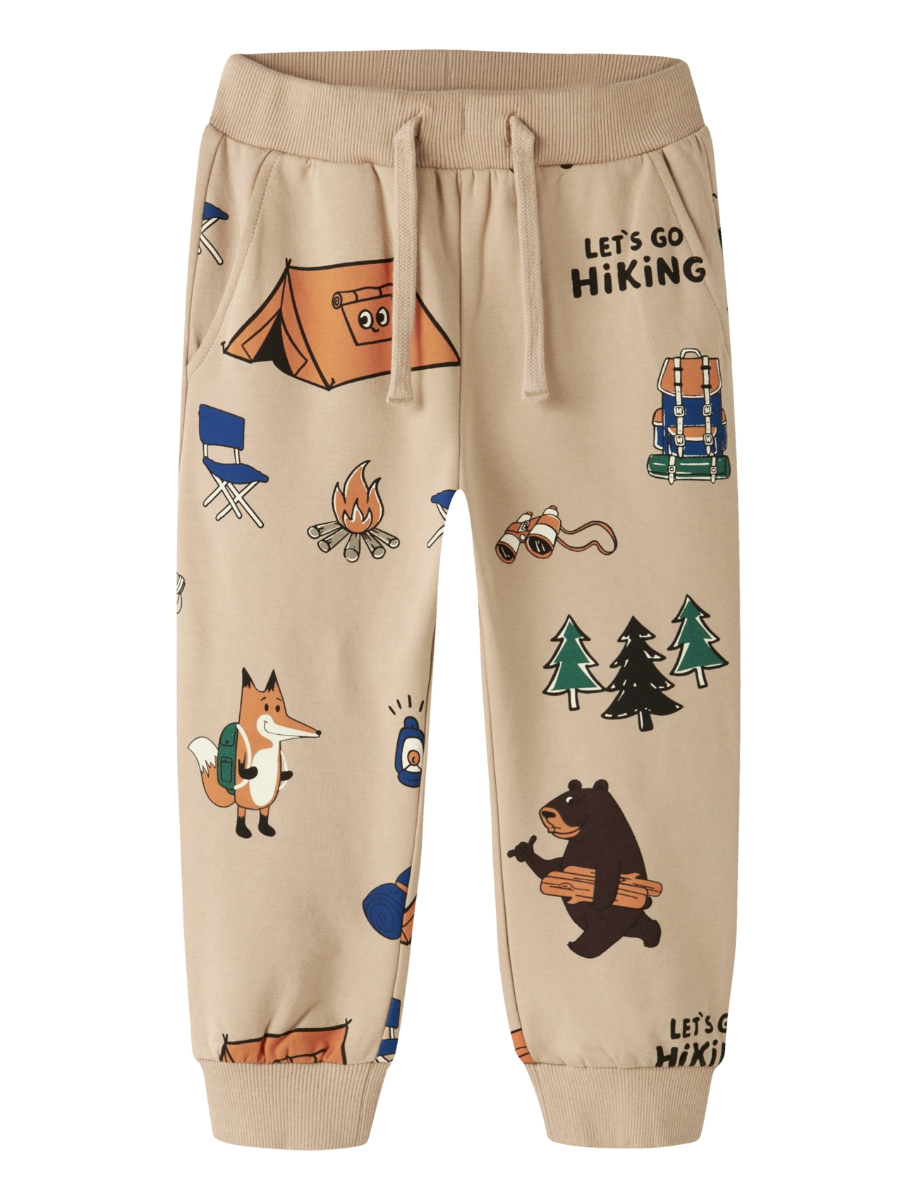 name it NMMOSWALD NREG SWEAT PANT BRU BOX - Shop by age - SESAME / beige