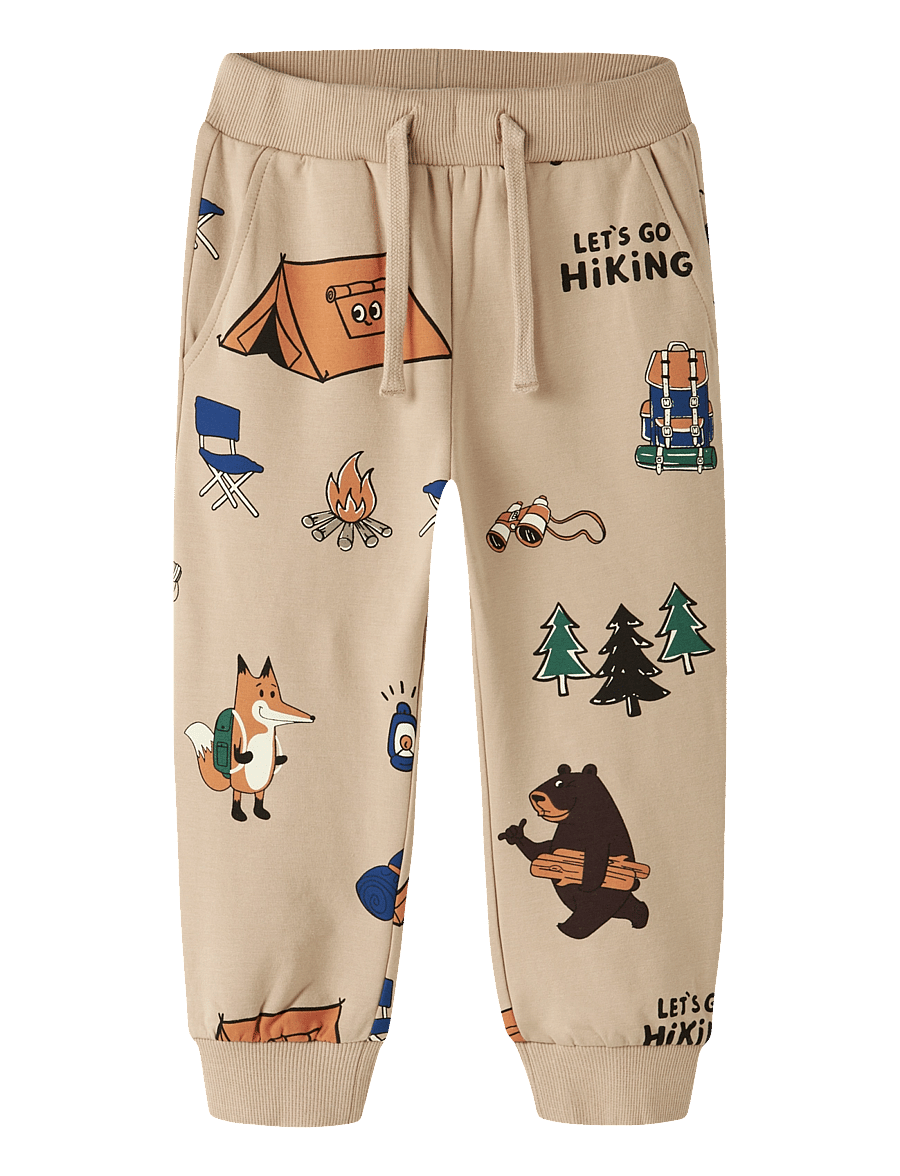 name it - NMMOSWALD NREG SWEAT PANT BRU BOX - babyhosen - sesame - 0