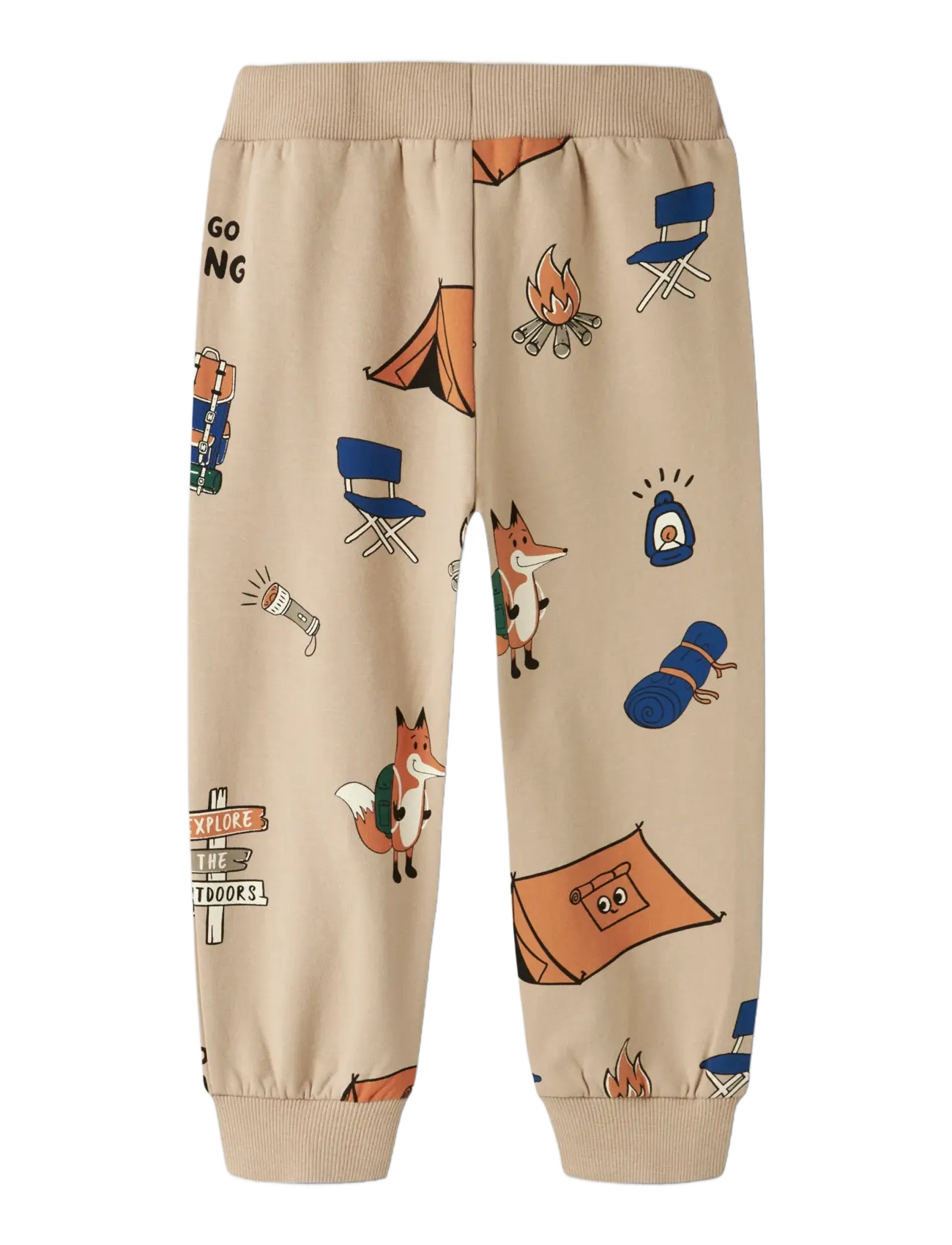 name it - NMMOSWALD NREG SWEAT PANT BRU BOX - baby trousers - sesame - 1