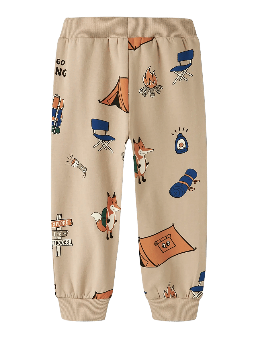 name it - NMMOSWALD NREG SWEAT PANT BRU BOX - babyhosen - sesame - 1