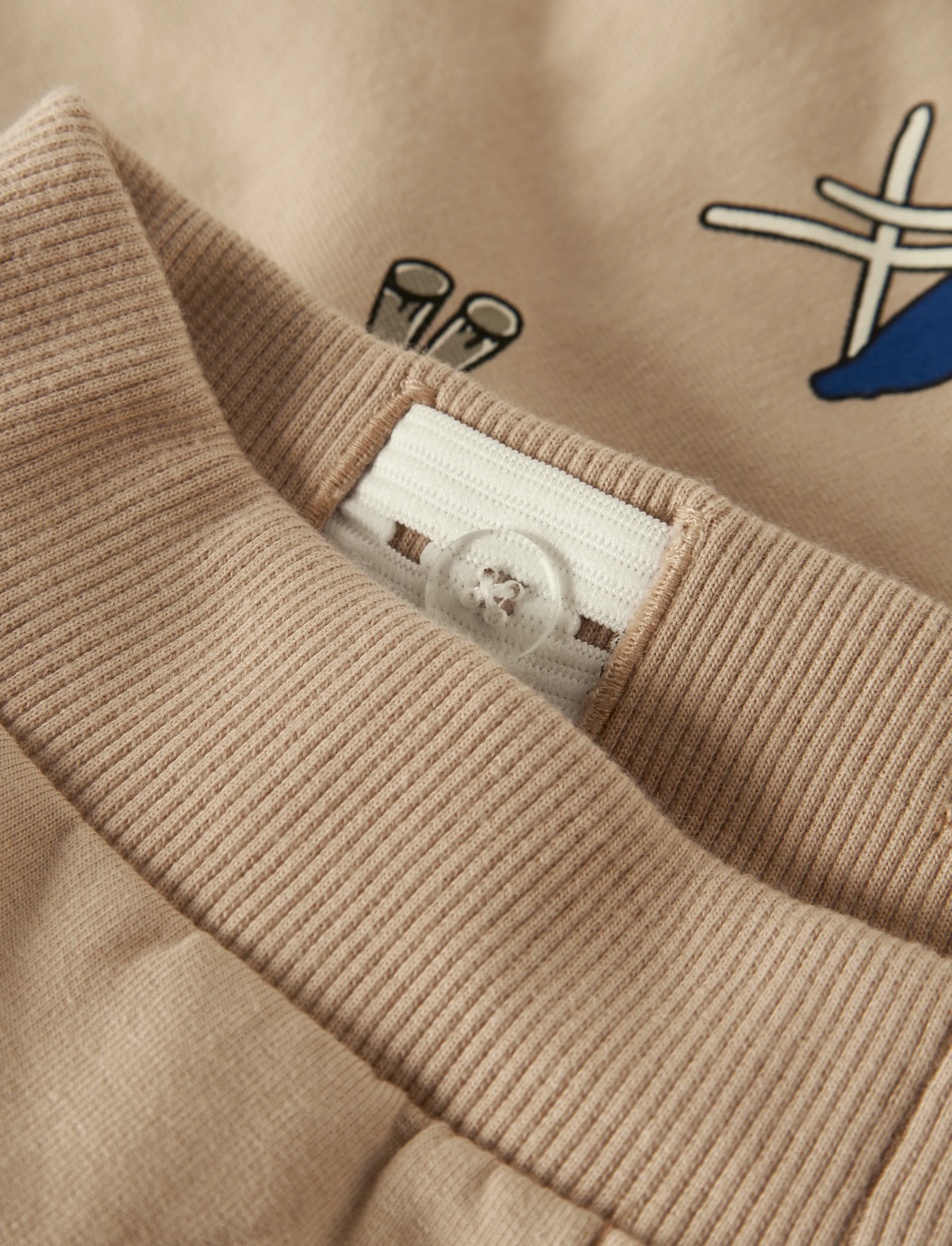 name it - NMMOSWALD NREG SWEAT PANT BRU BOX - baby trousers - sesame - 2