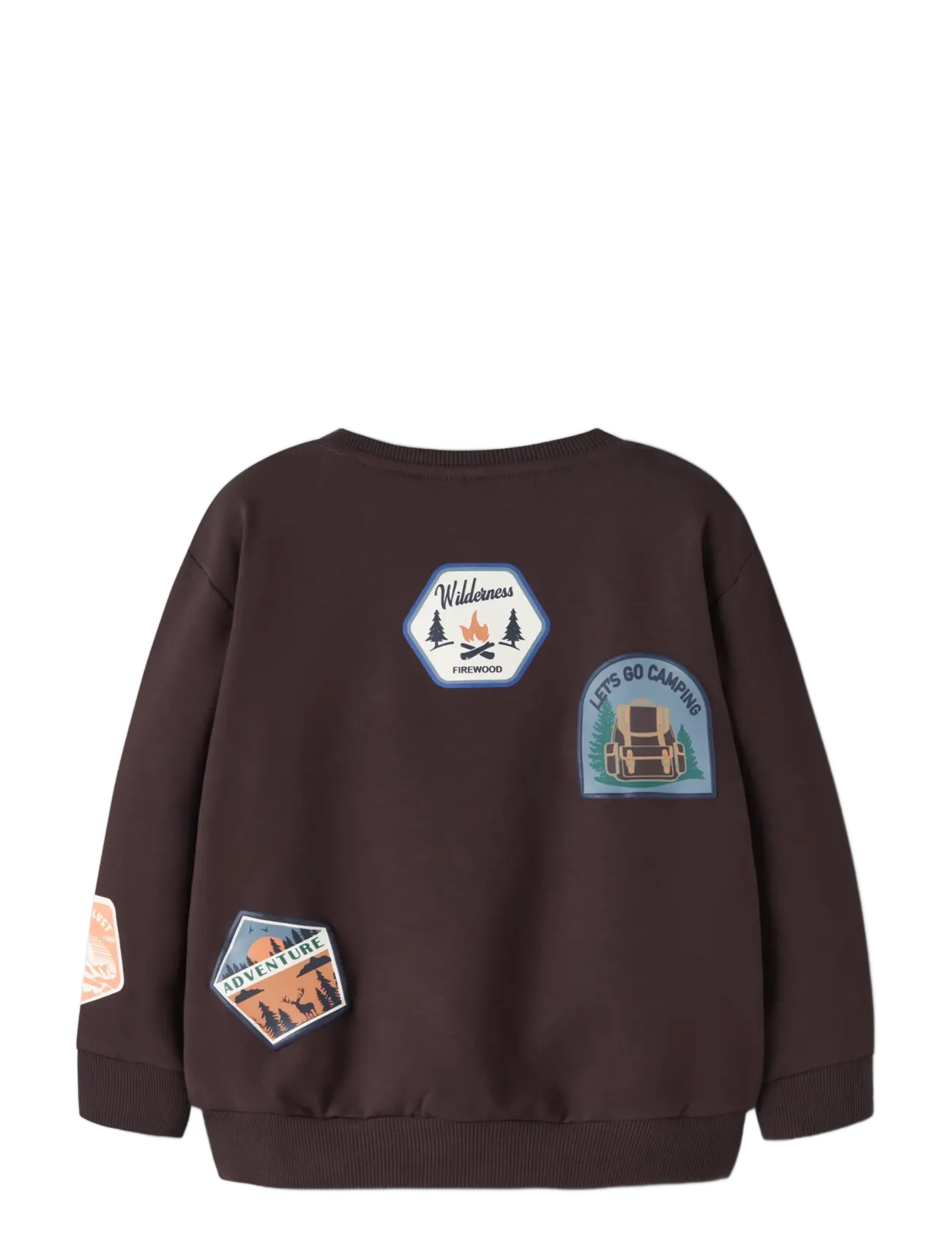 name it - NMMOLE LS NREG SWEAT BRU - sweatshirts - chocolate plum - 1