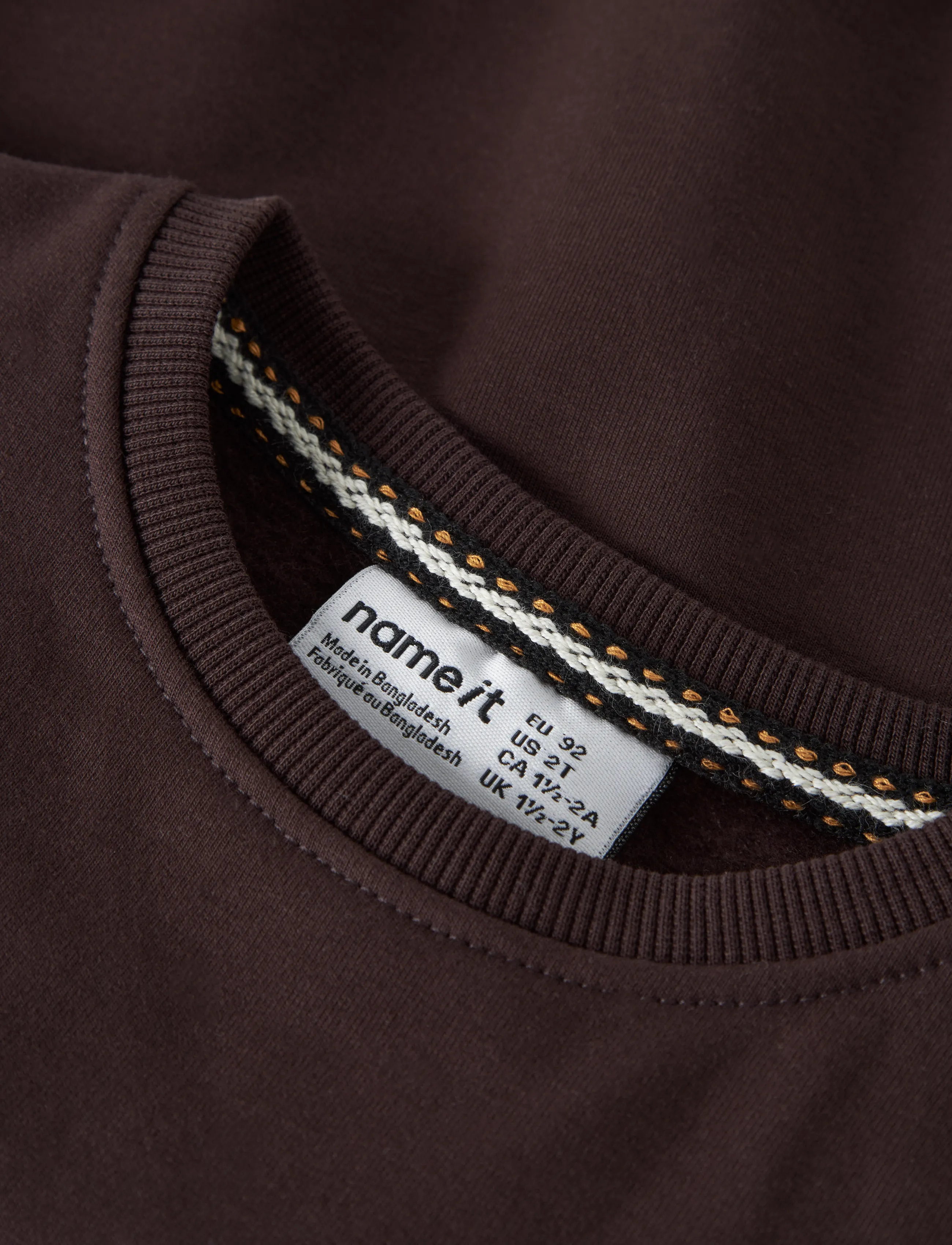 name it - NMMOLE LS NREG SWEAT BRU - sweatshirts - chocolate plum - 3