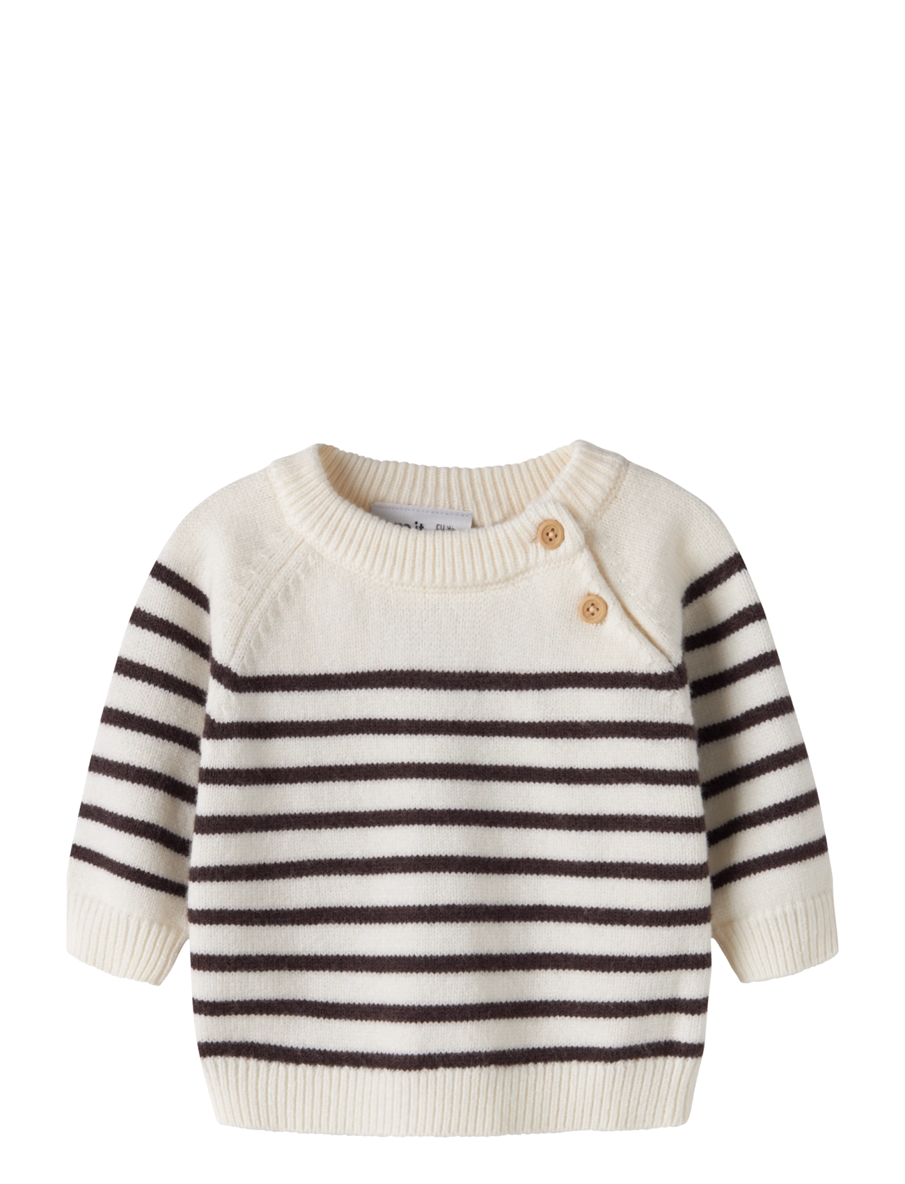 name it NBMOSTRIPEA LS KNIT - Tops - ANTIQUE WHITE / cream