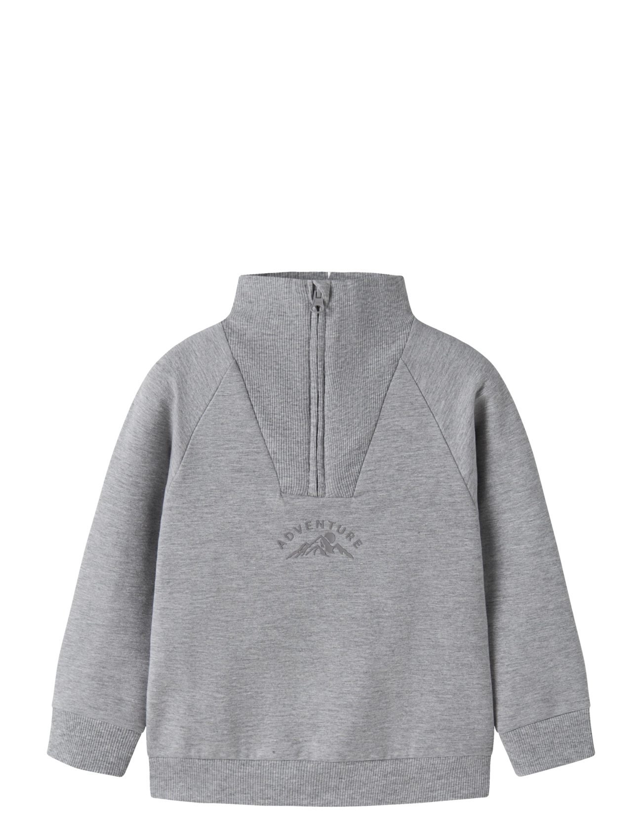 name it NMMOSCAR LS NREG HALF ZIP SWEAT BRU - Kleidung - GREY MELANGE / grey
