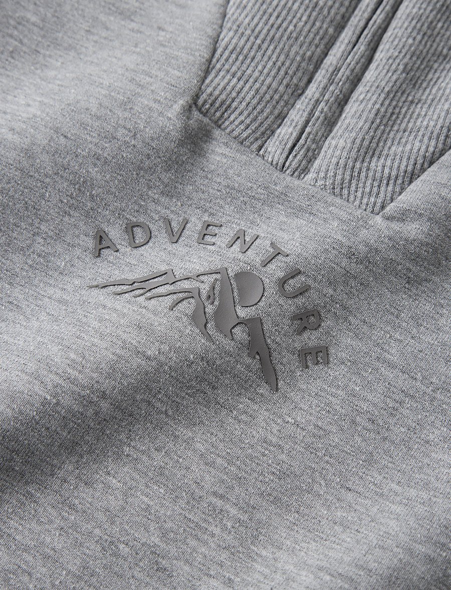 name it - NMMOSCAR LS NREG HALF ZIP SWEAT BRU - sweatshirts - grey melange - 3