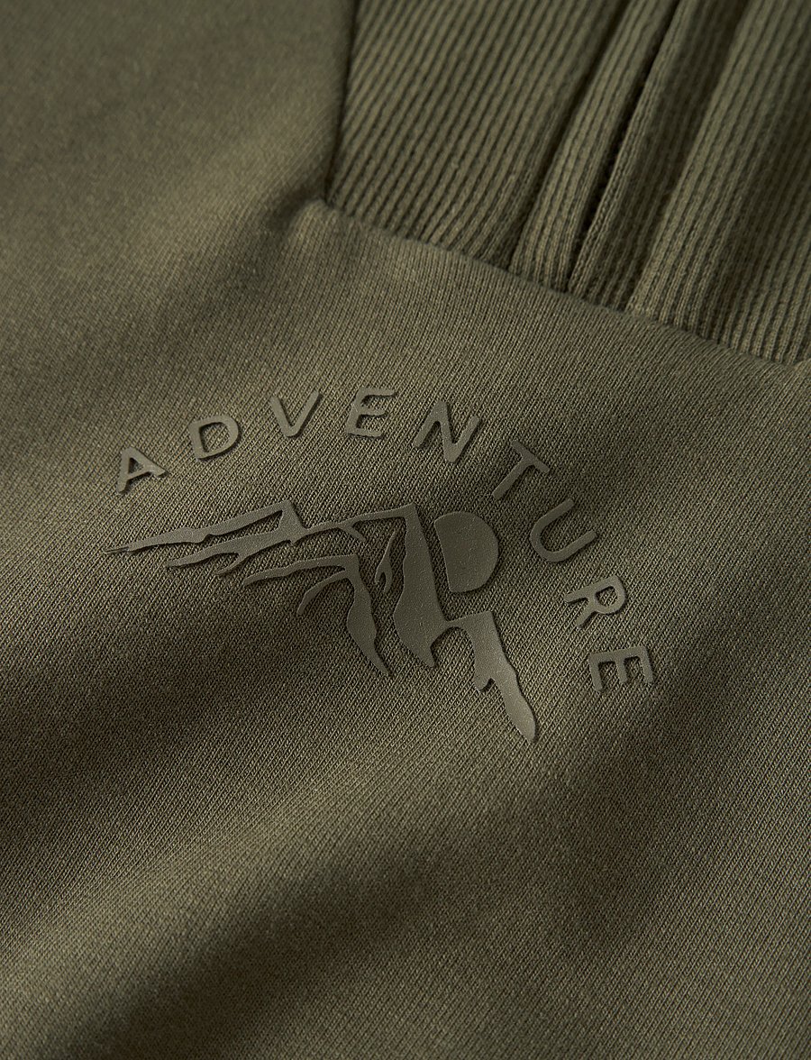 name it - NMMOSCAR LS NREG HALF ZIP SWEAT BRU - sweatshirts - olive night - 5