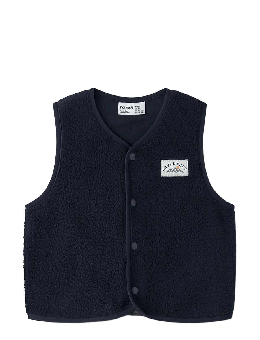name it - NMMOWE SL NREG TEDDY VEST - osta vanuse järgi - navy blazer - 2
