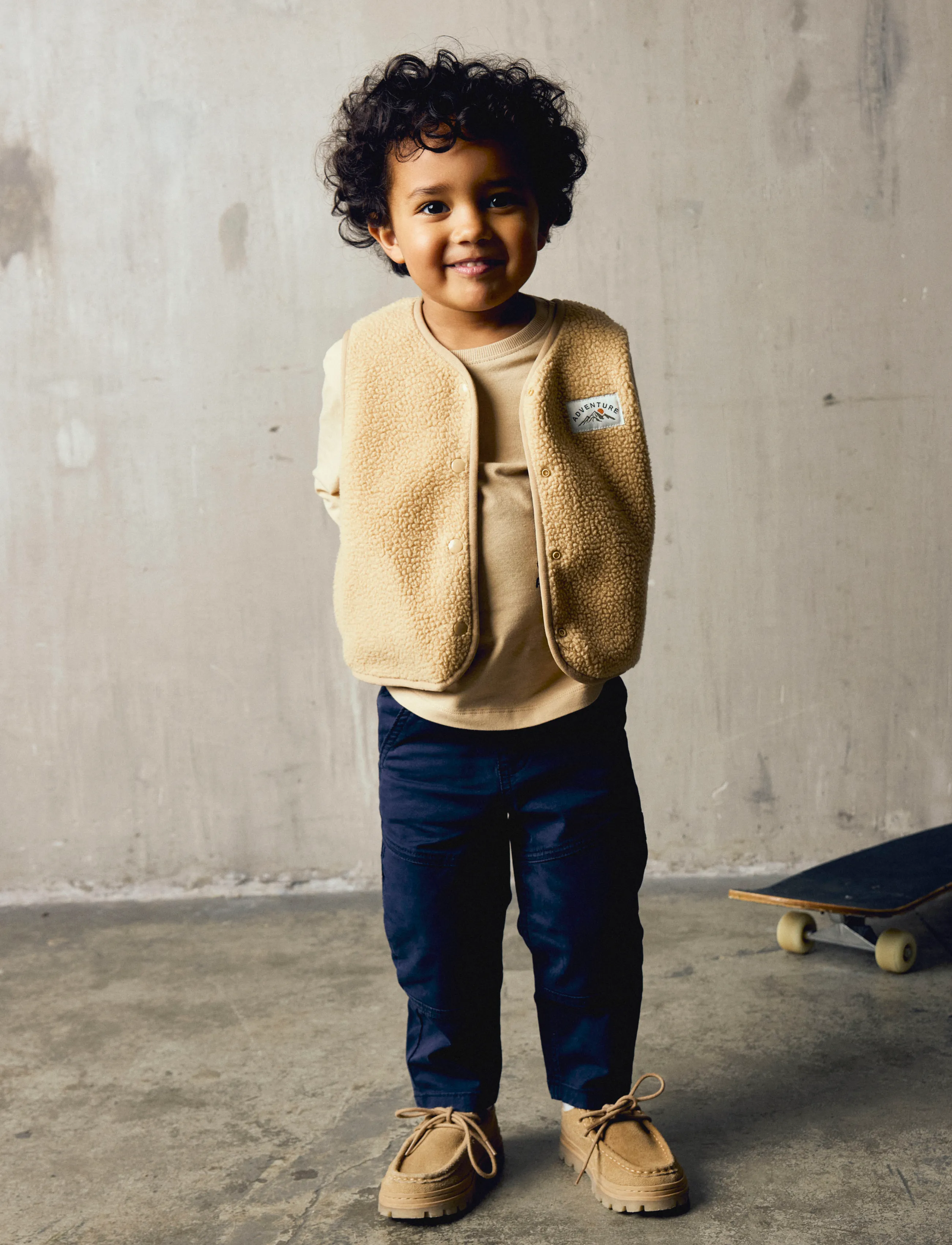 name it - NMMOWE SL NREG TEDDY VEST - shop efter alder - sesame - 3