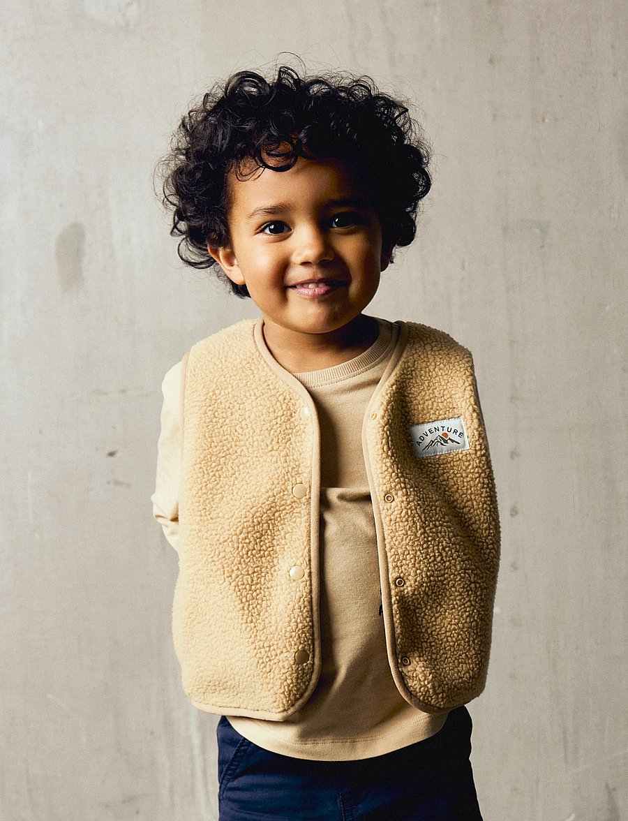 name it - NMMOWE SL NREG TEDDY VEST - einkaufen nach alter von - sesame - 4