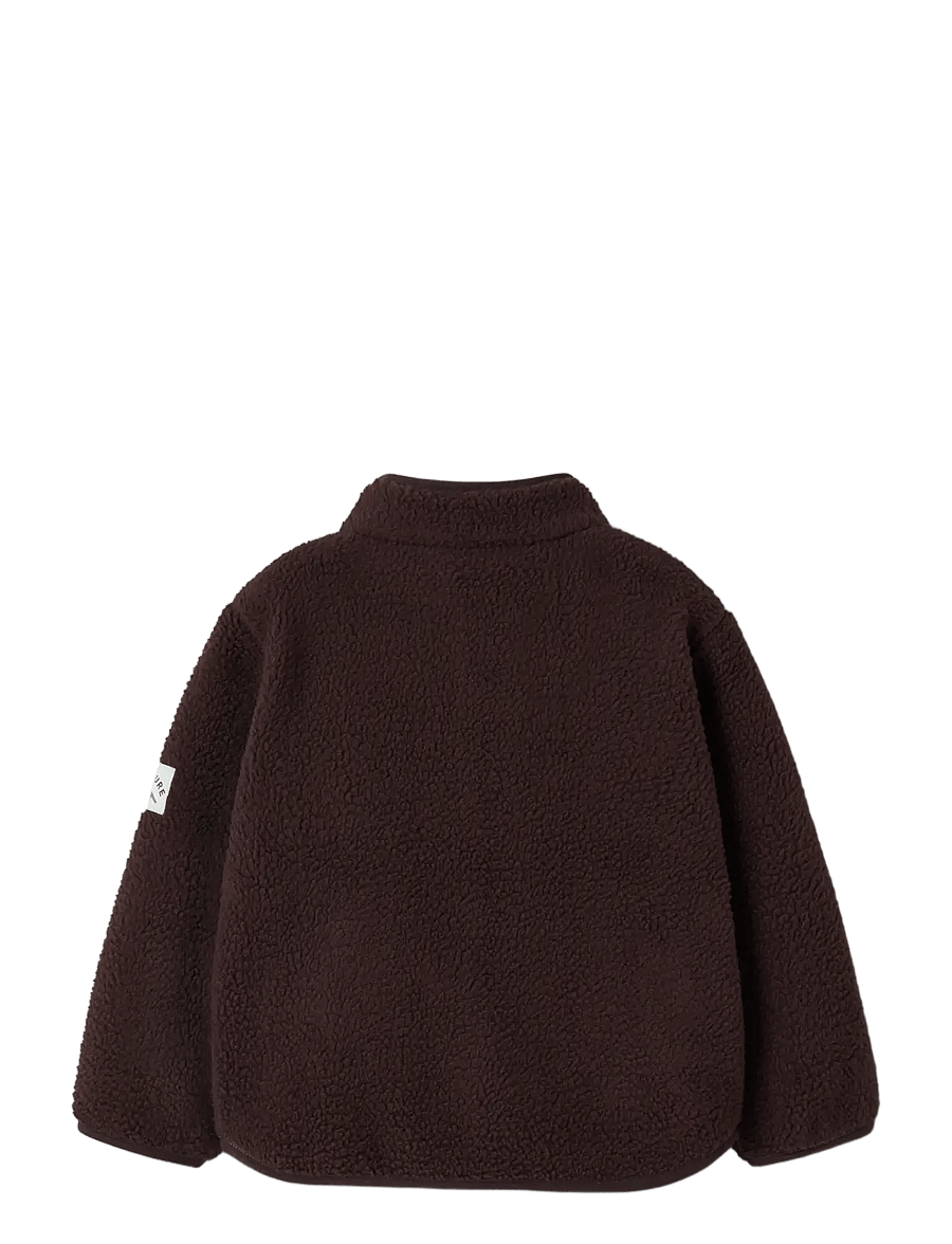 name it - NMMOWE LS NREG TEDDY CARD - fleecejakker - chocolate plum - 1