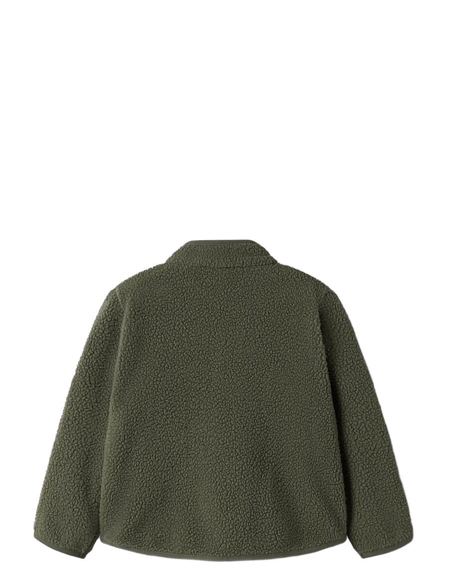name it - NMMOWE LS NREG TEDDY CARD - fleecejacken - olive night - 1