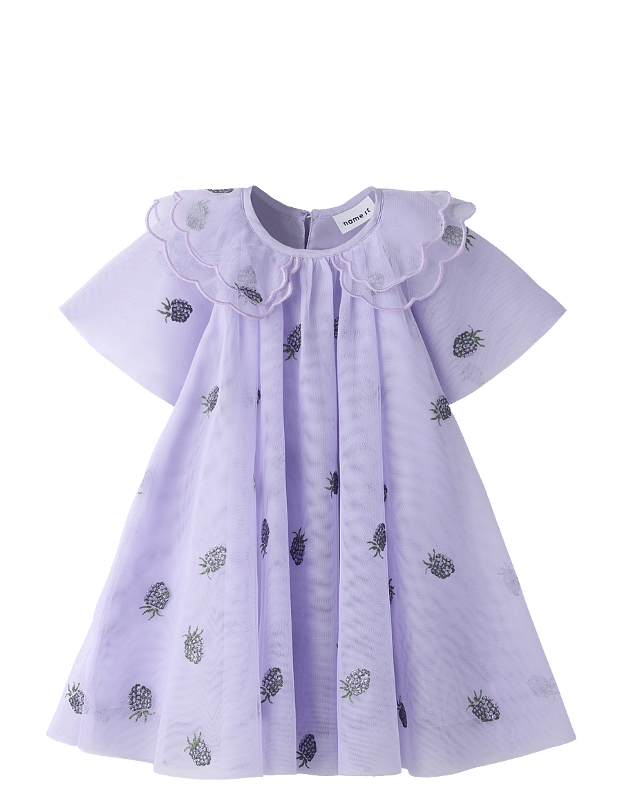 name it - NMFOLIN SS TULLE DRESS - heirloom lilac - 0