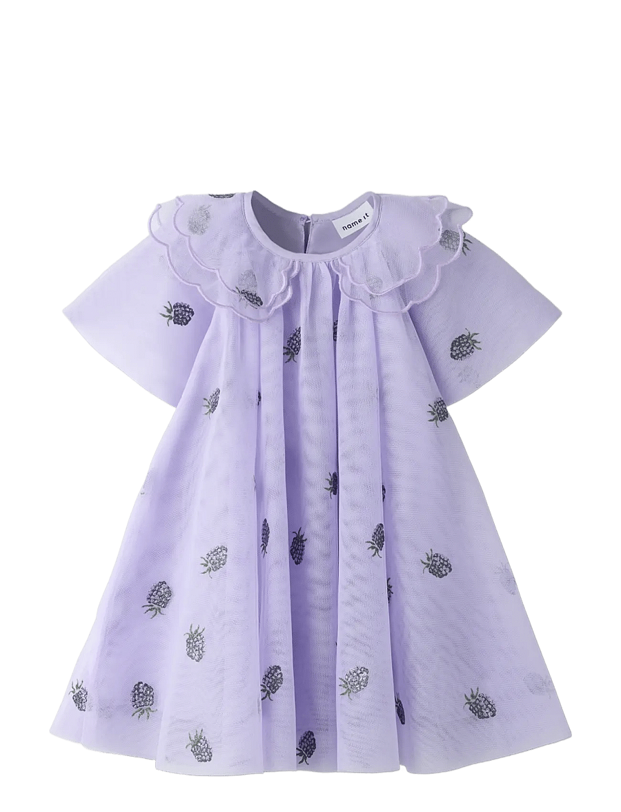 name it - NMFOLIN SS TULLE DRESS - heirloom lilac - 2