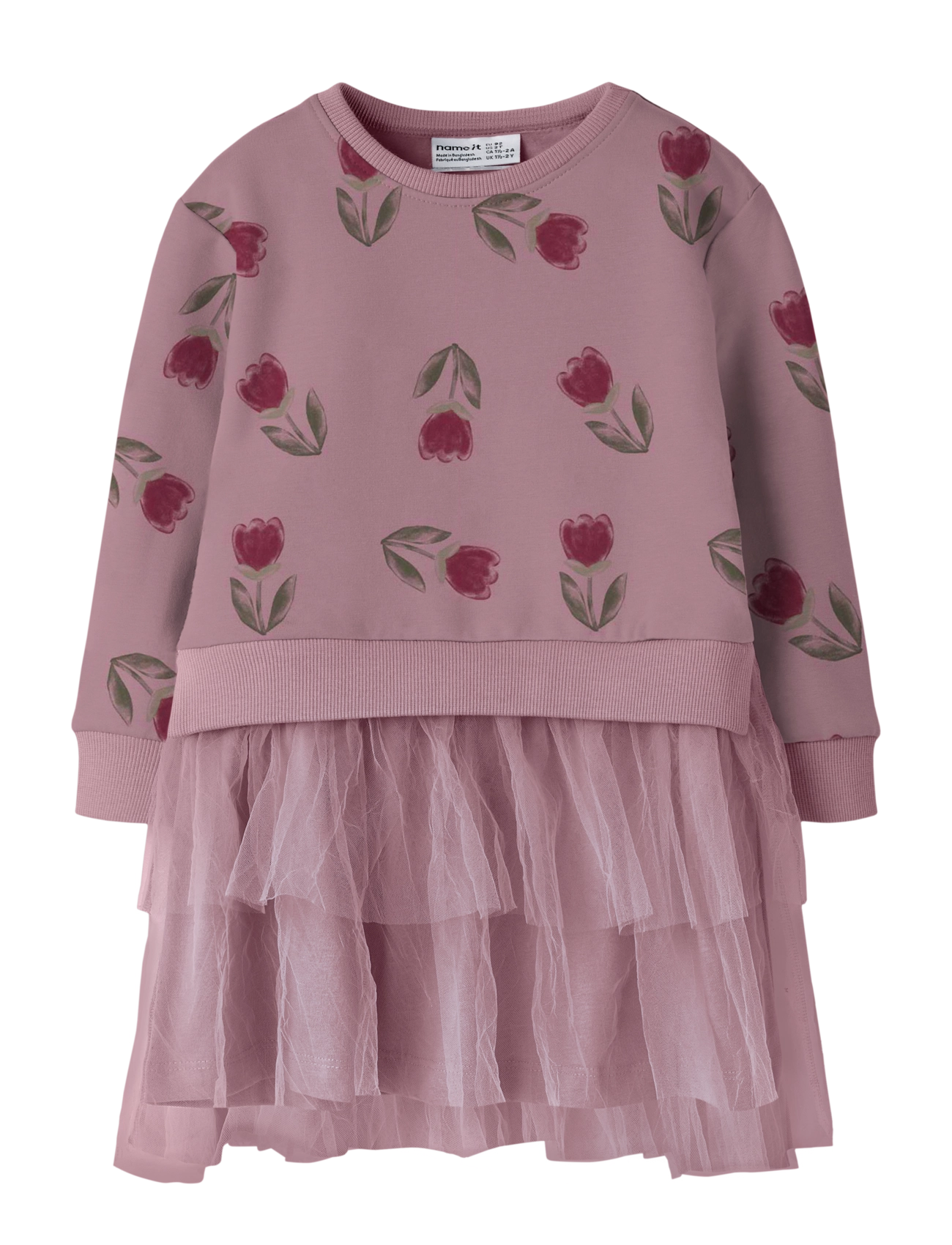 name it NMFOKLA SWEAT DRESS BRU - Kjoler - LILAS / pink/rose