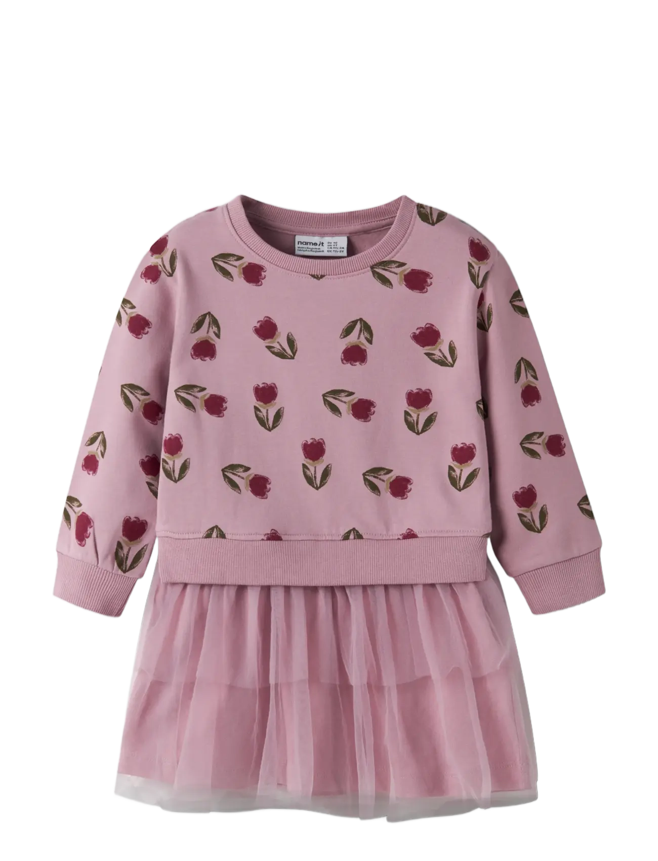 name it - NMFOKLA SWEAT DRESS BRU - langærmede babykjoler - lilas - 2