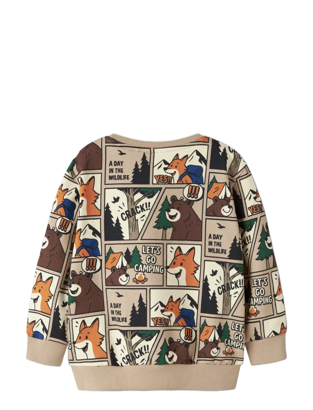 name it - NMMOSWALDY LS NREG SWEAT BRU BOX - sesame - 1