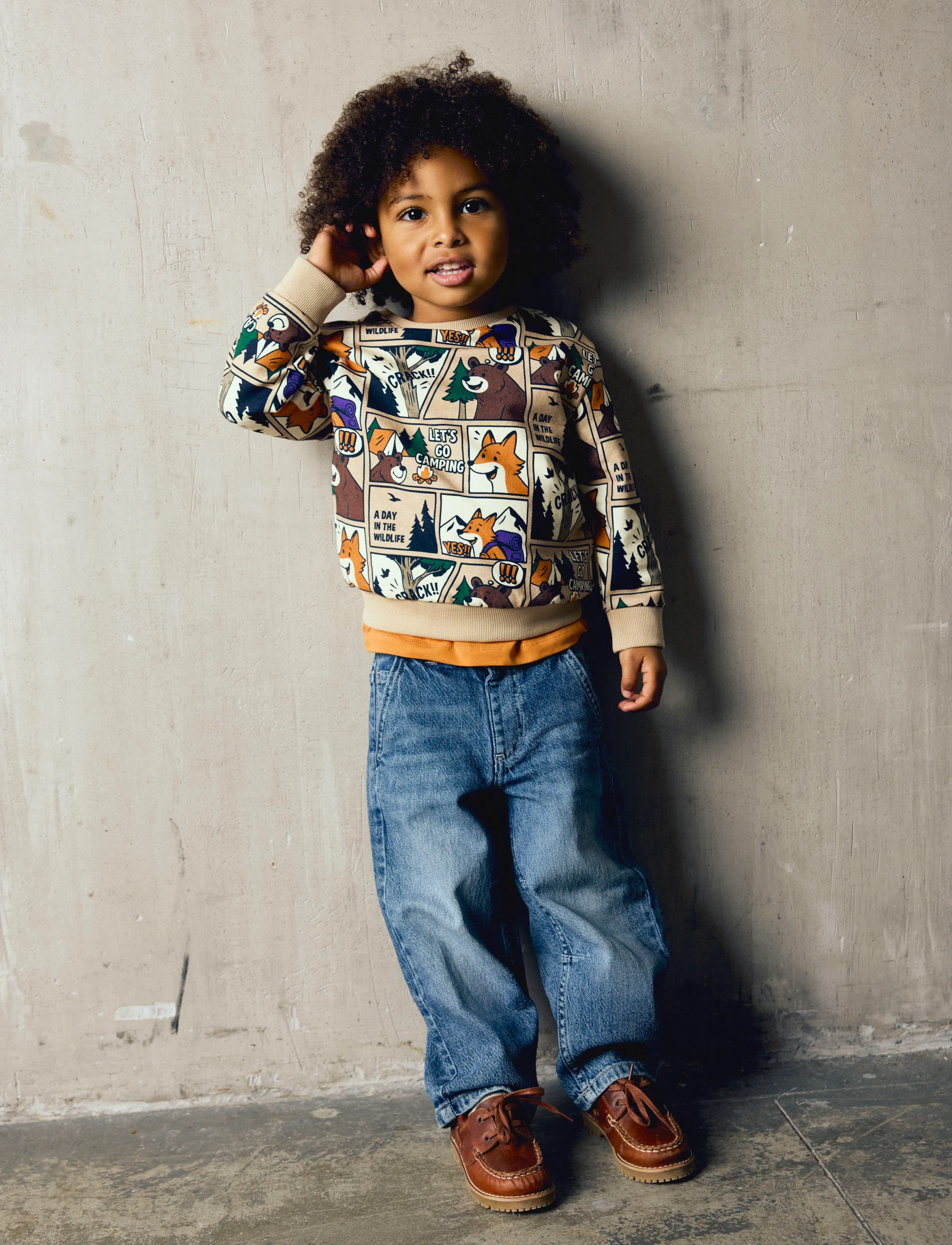 name it - NMMOSWALDY LS NREG SWEAT BRU BOX - sesame - 3