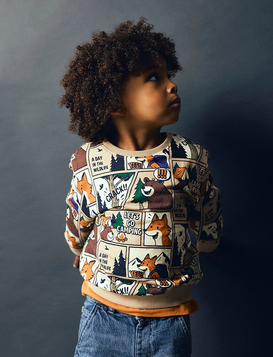 name it - NMMOSWALDY LS NREG SWEAT BRU BOX - sesame - 4