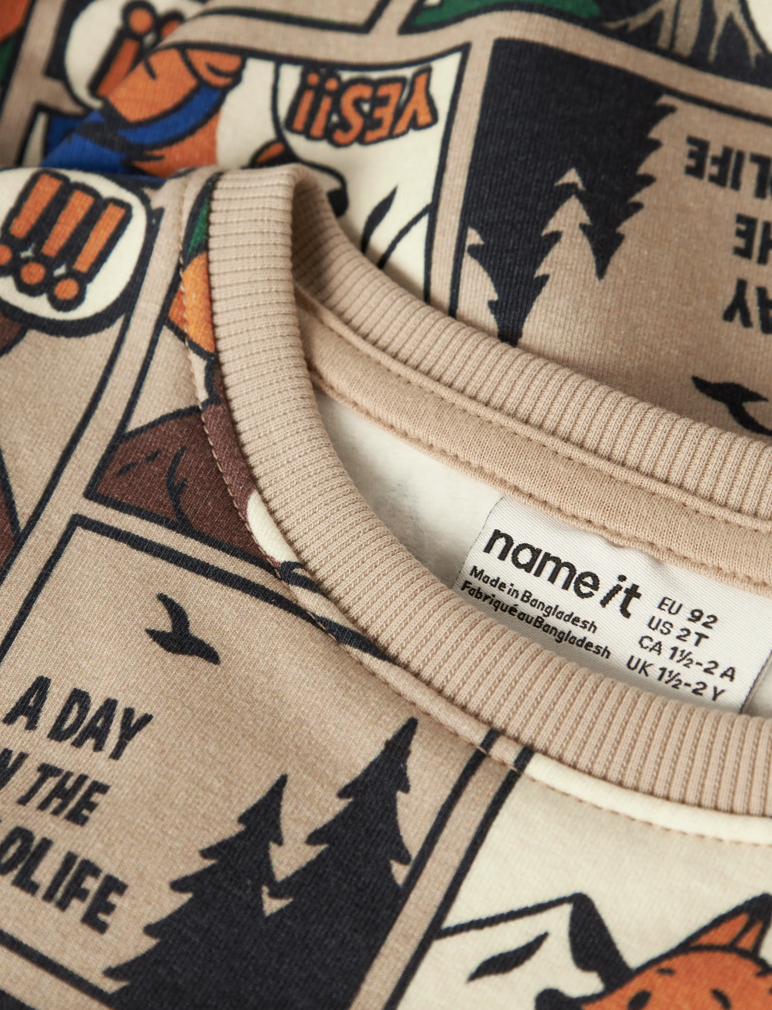 name it - NMMOSWALDY LS NREG SWEAT BRU BOX - sesame - 5