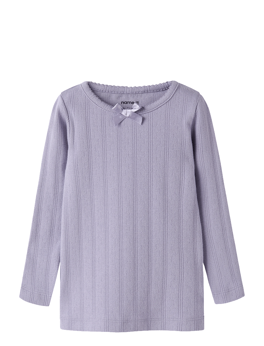name it - NMFOLENE LS SLIM TOP - heirloom lilac - 0