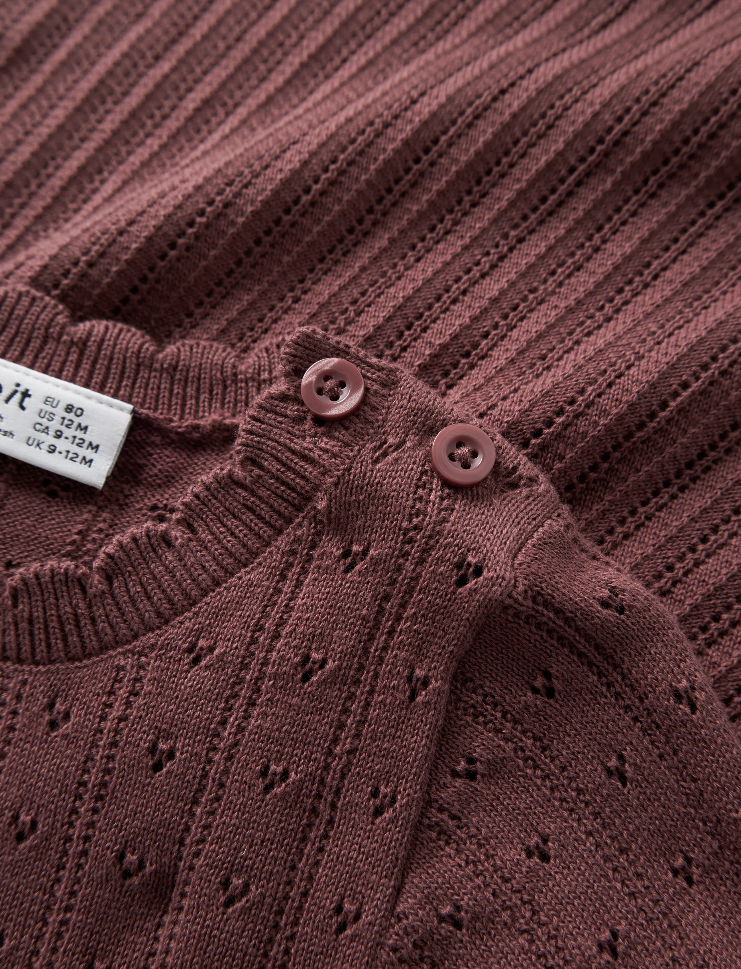 name it - NBFOXENIA LS KNIT DRESS - langärmelige babykleider - wild ginger - 2