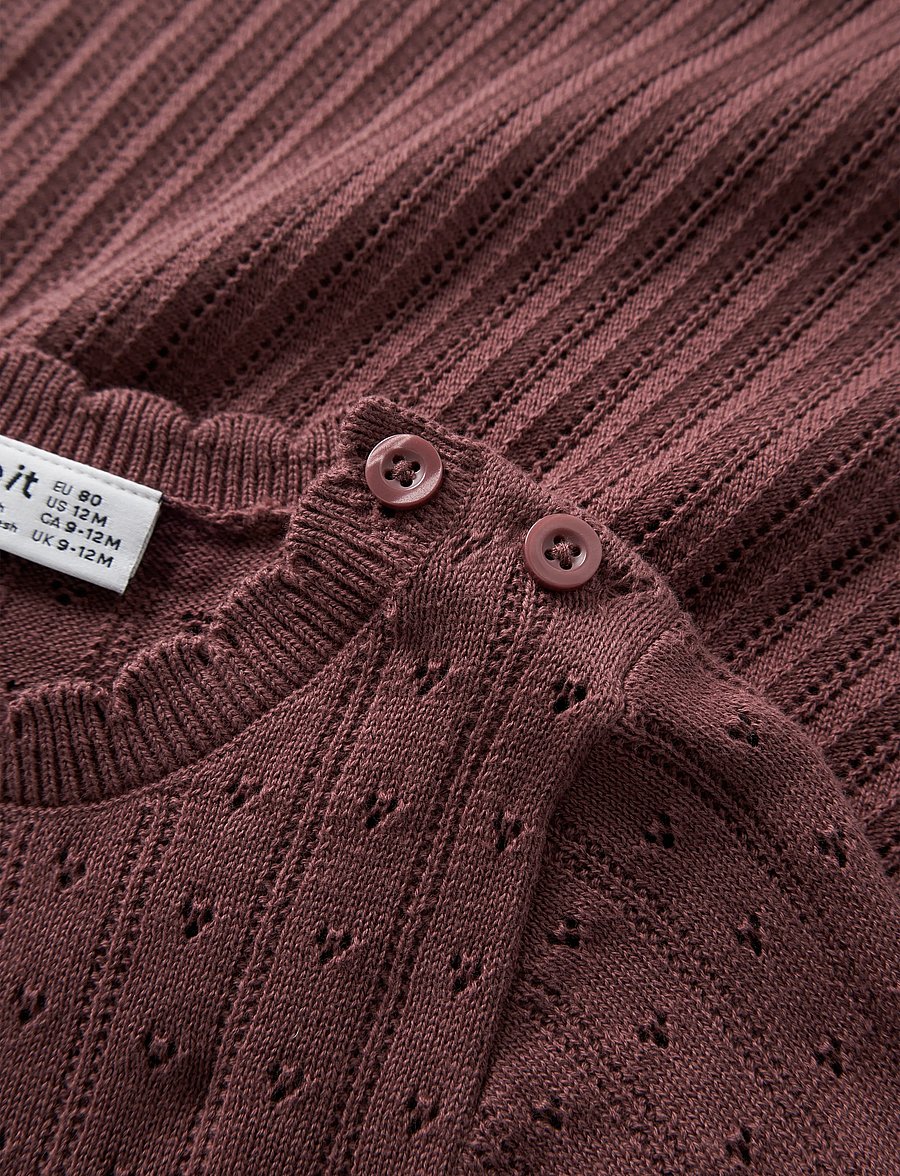 name it - NBFOXENIA LS KNIT DRESS - langärmelige babykleider - wild ginger - 2