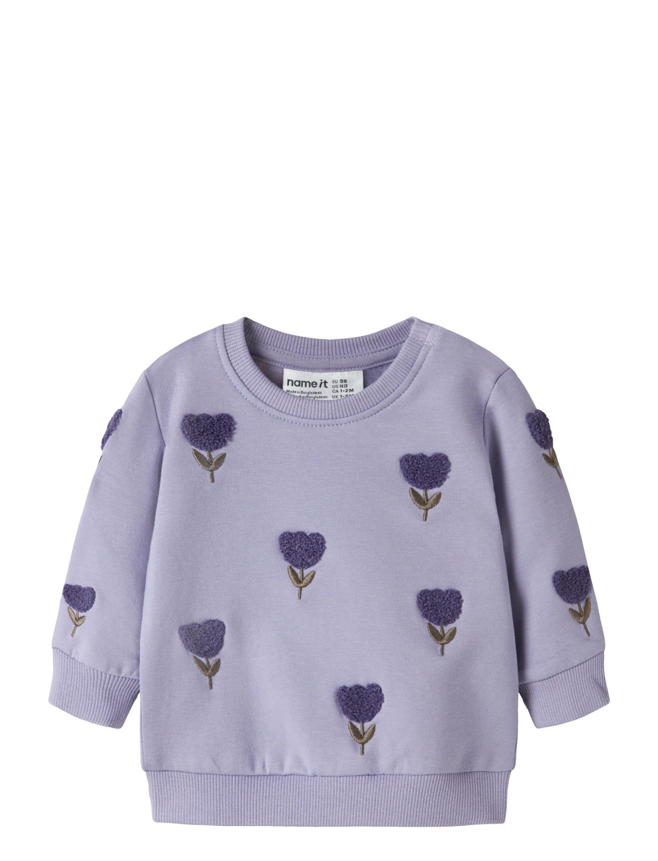 name it NBFODITTE LS SWEAT BRU - Sweatshirts - HEIRLOOM LILAC / purple
