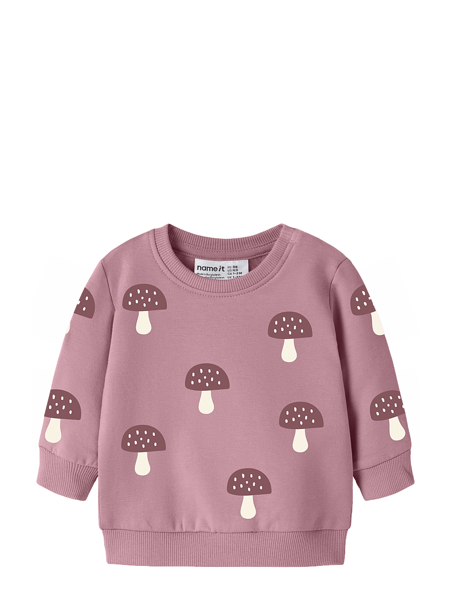 name it - NBFODITTE LS SWEAT BRU - sweatshirts - lilas - 0