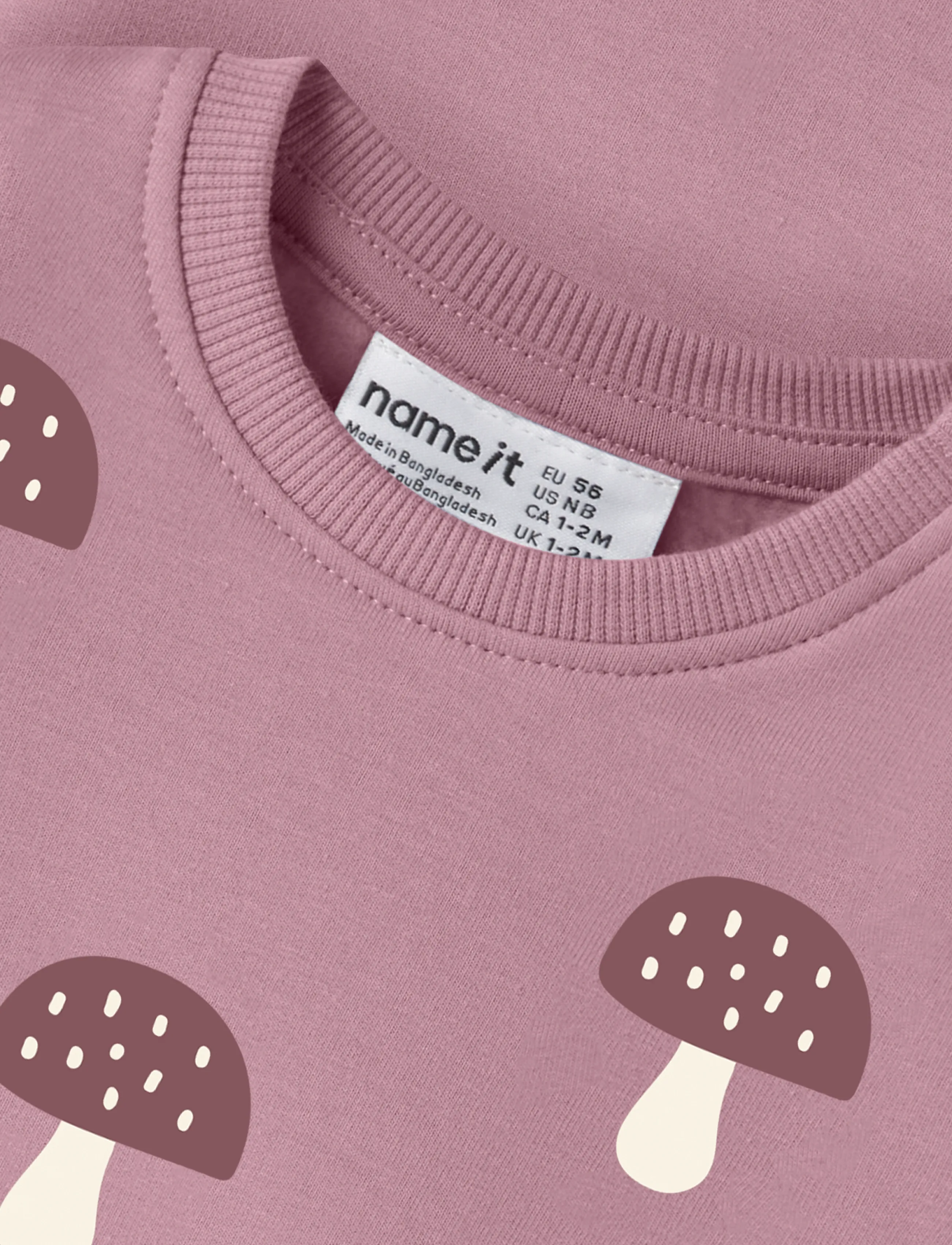 name it - NBFODITTE LS SWEAT BRU - lilas - 2